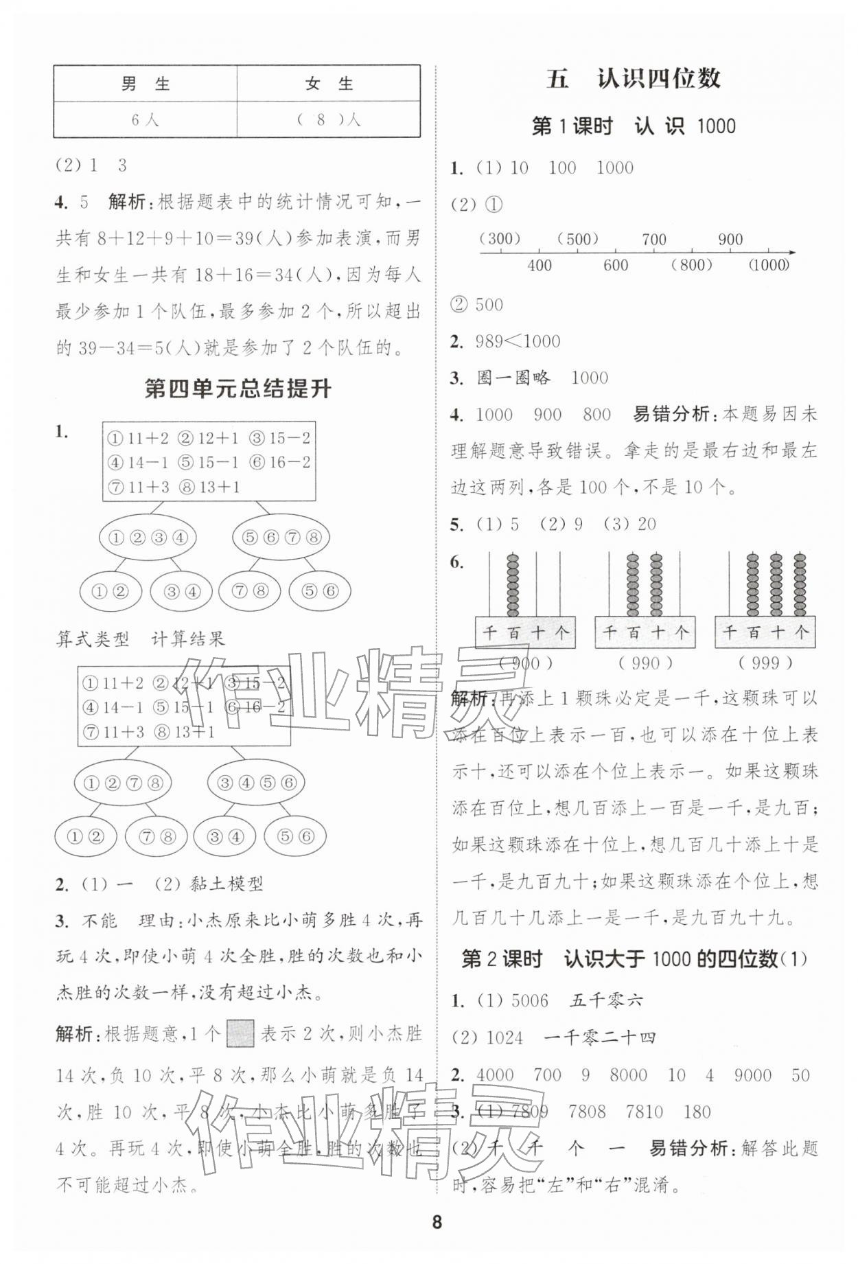 2026年通成学典课时作业本二年级数学下册苏教版苏州专版&nbsp;第8页