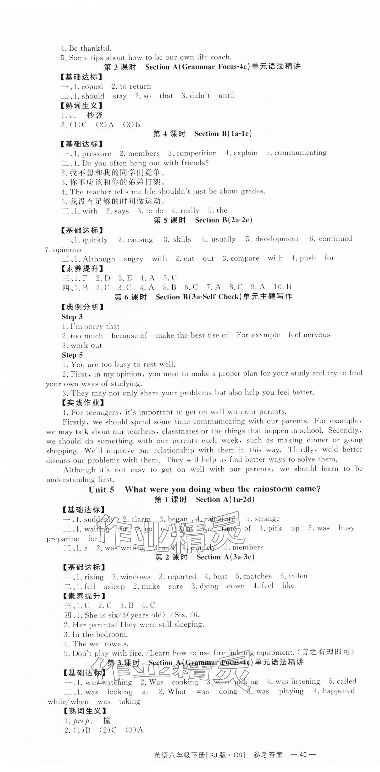 2025年全效學習同步學練測八年級英語下冊人教版 第4頁