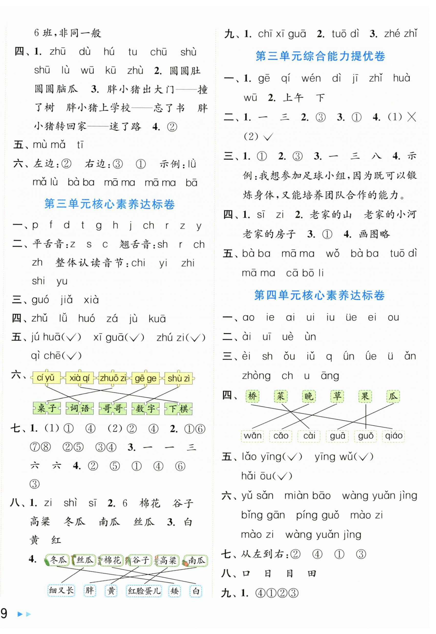 2026年亮点给力新情境素养卷一年级语文上册人教版&nbsp;第2页