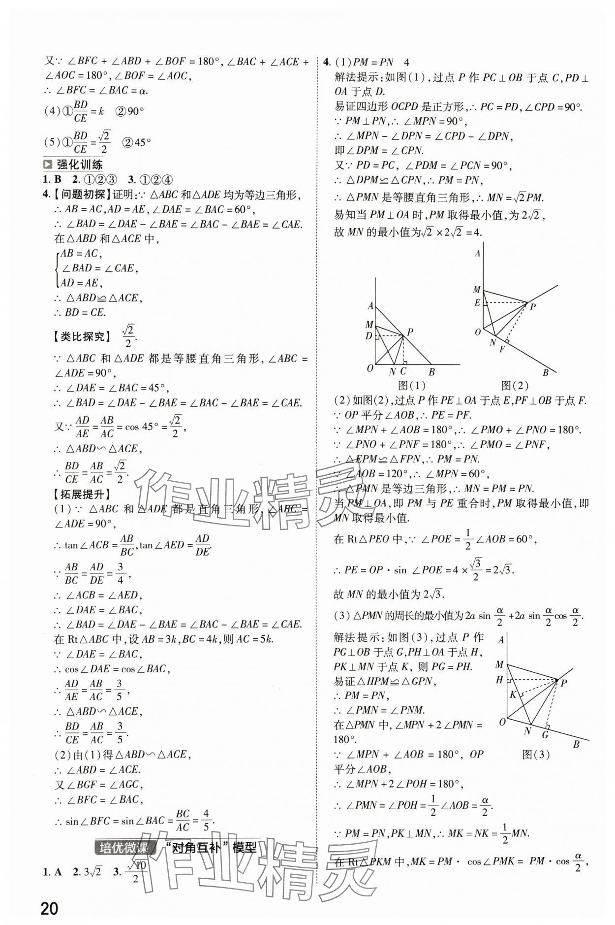 2024年中考幫數(shù)學(xué)河北專版 參考答案第19頁