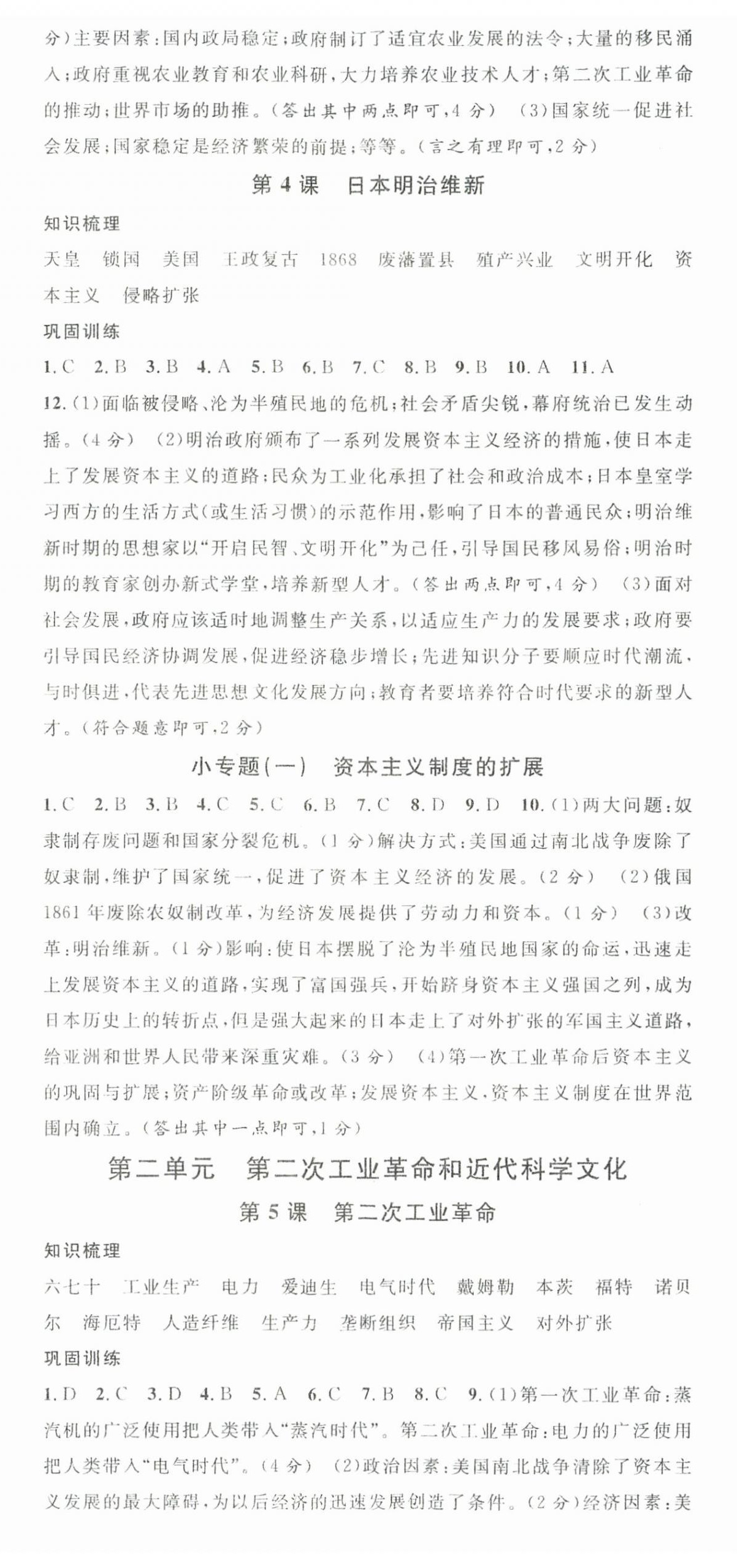 2025年名校課堂九年級歷史下冊人教版江西專版 第2頁