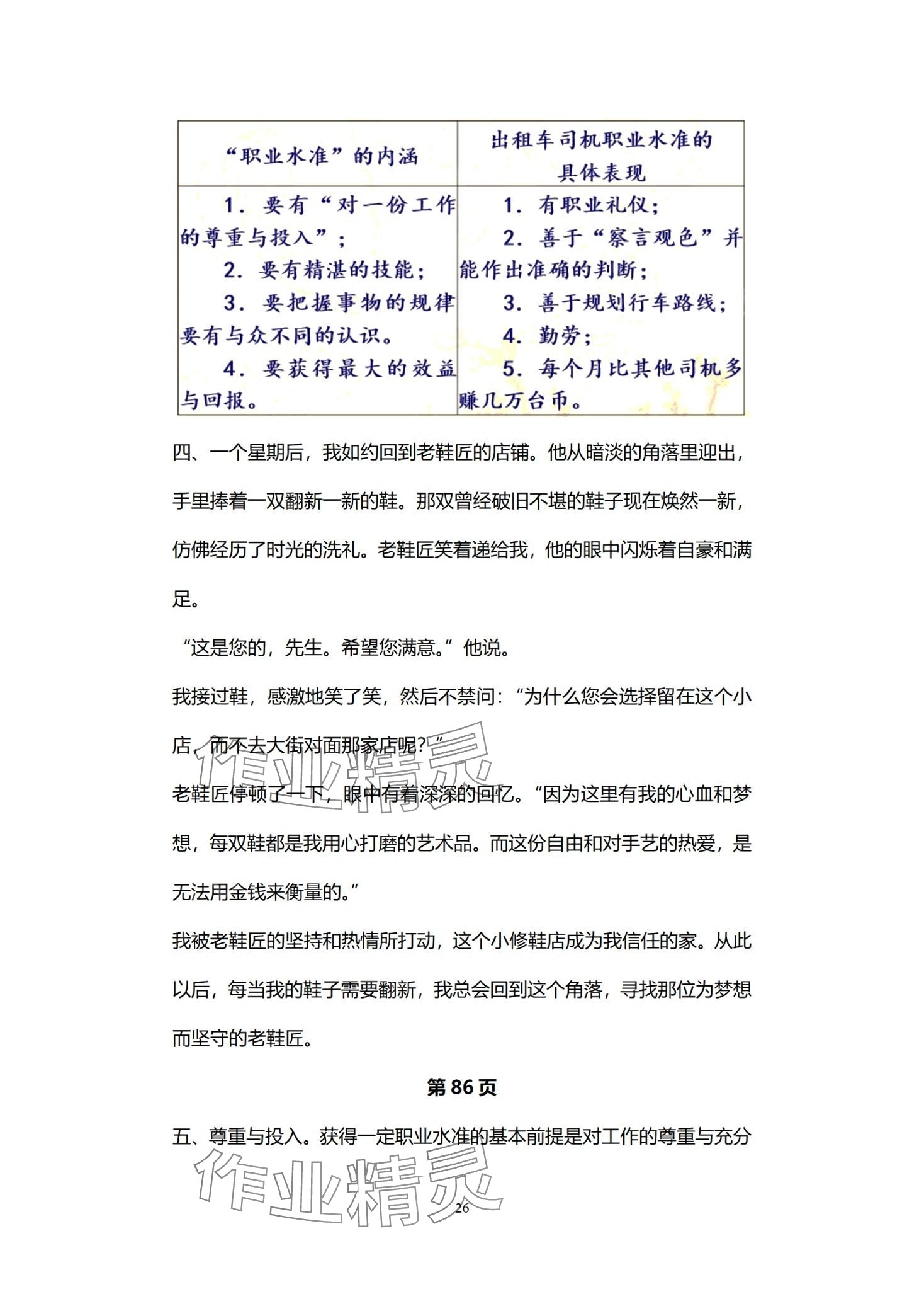 2024年教材課本中職語(yǔ)文&nbsp;第26頁(yè)