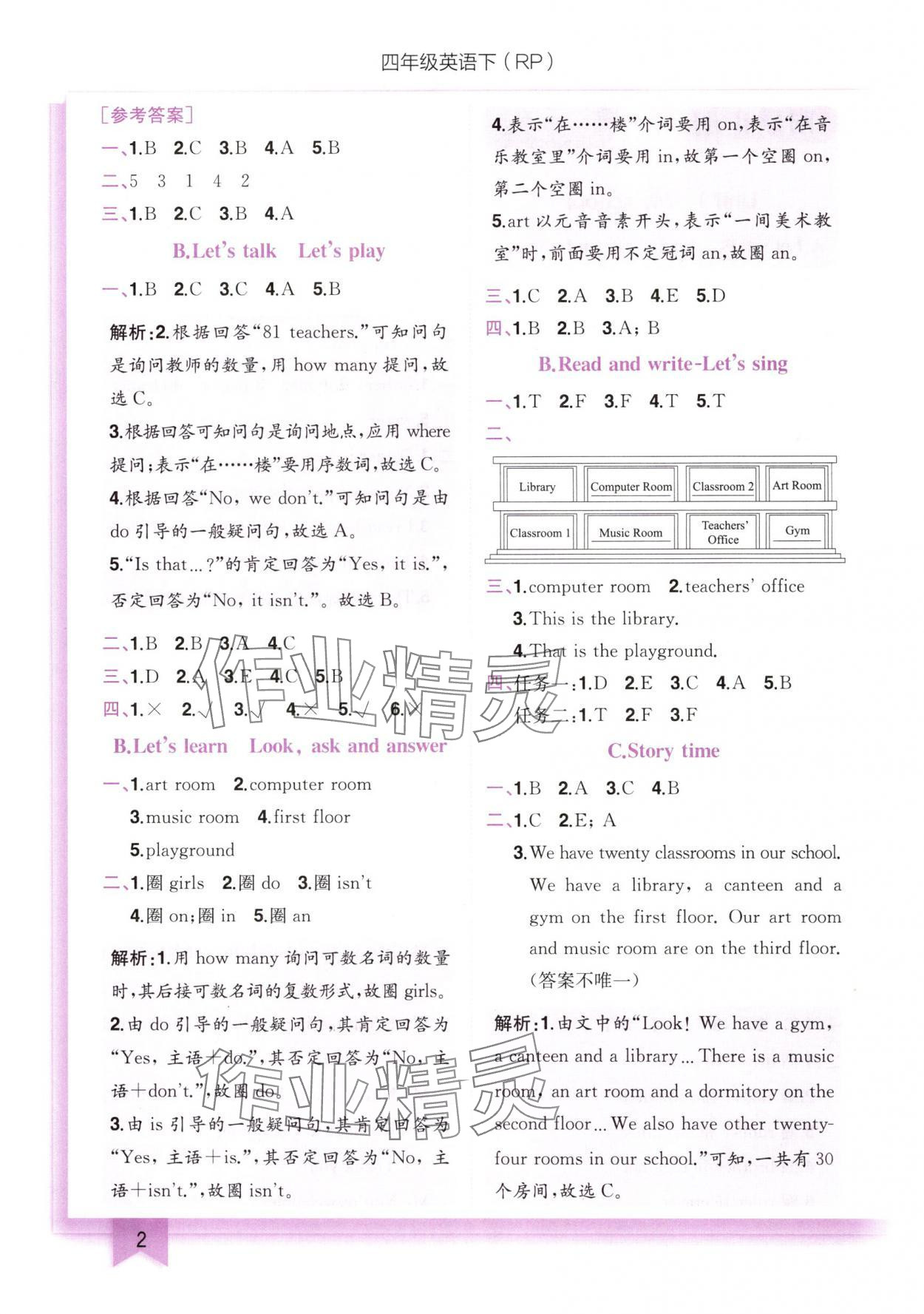 2025年黃岡小狀元作業(yè)本四年級英語下冊人教版 第2頁