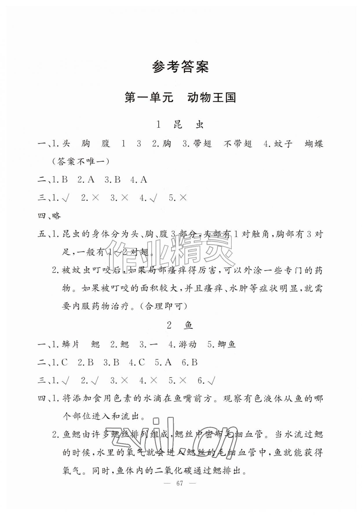 2026年同步练习册山东科学技术出版社三年级科学上册青岛版&nbsp;第1页