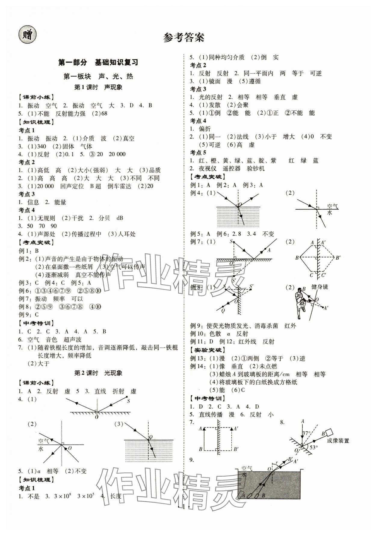 2025年金牌中考總復習物理 第1頁