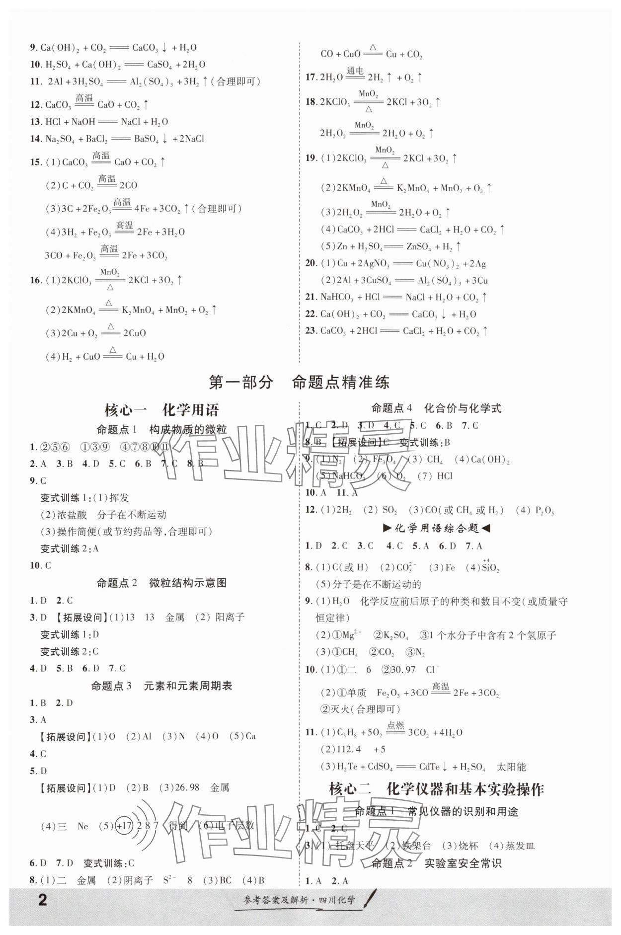 2024年一战成名新中考化学四川专版 第2页
