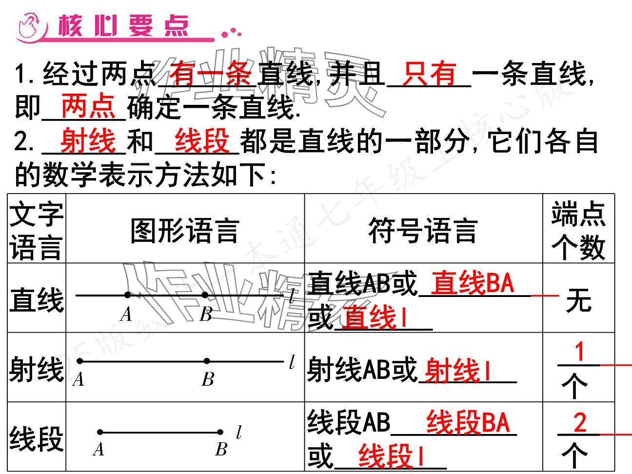 2024年一本通武漢出版社七年級數(shù)學上冊北師大版核心板 參考答案第2頁