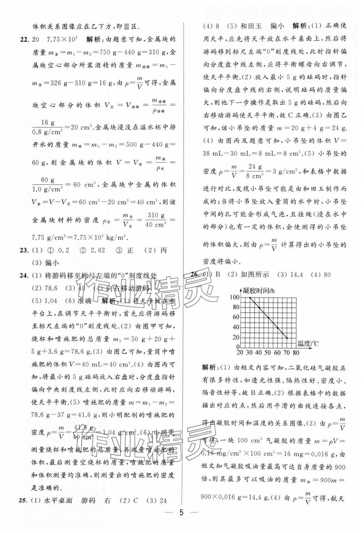 2024年亮點給力大試卷八年級物理下冊蘇科版 參考答案第5頁