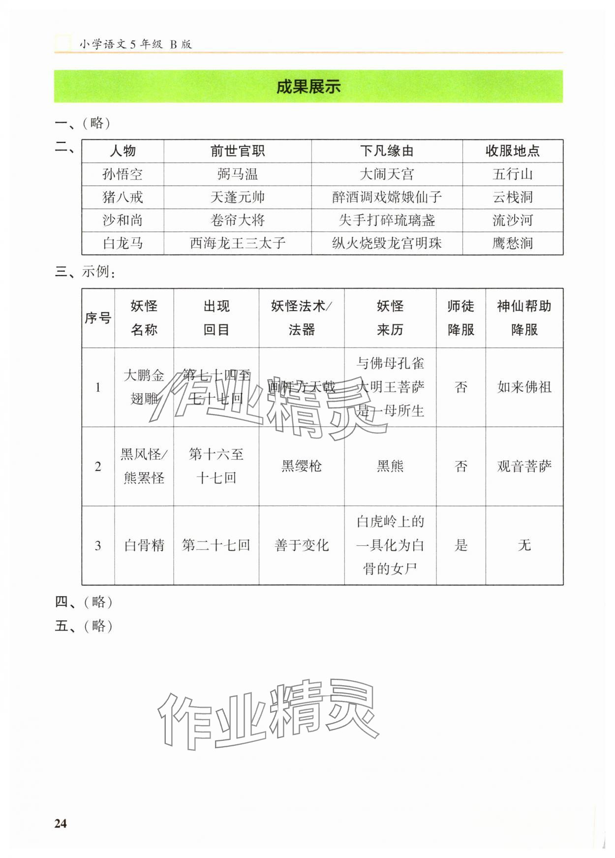 2025年木頭馬閱讀力測評五年級語文下冊人教版廣東專版 參考答案第4頁