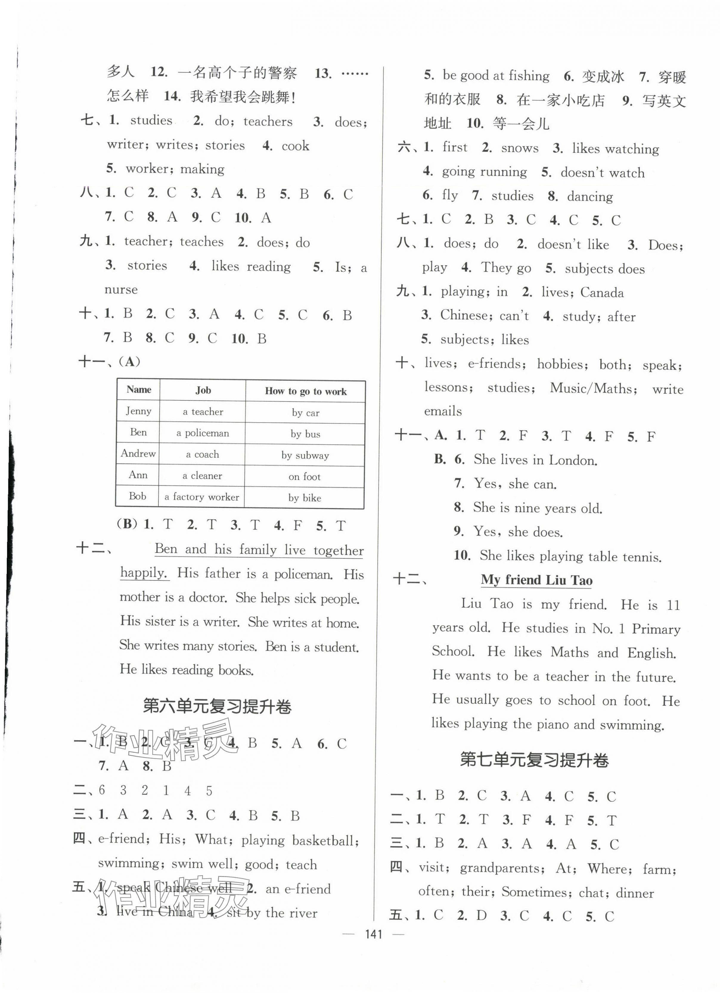 2024年江蘇好卷五年級(jí)英語上冊(cè)譯林版 參考答案第8頁