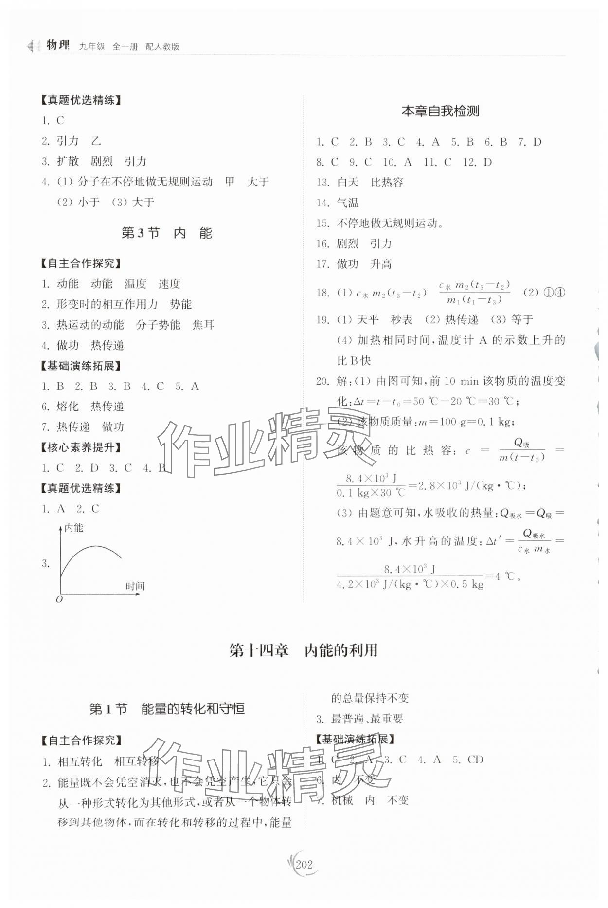 2025年同步练习册山东科学技术出版社九年级物理全一册人教版 第2页