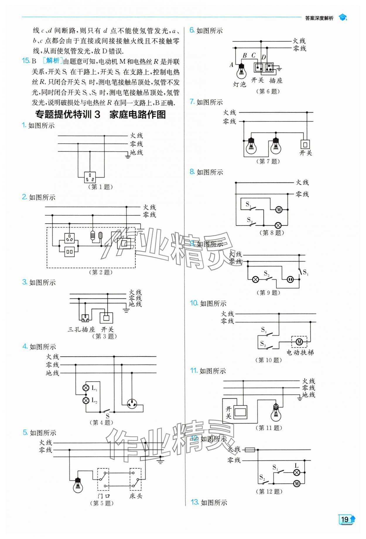 2024年實(shí)驗(yàn)班提優(yōu)訓(xùn)練九年級(jí)物理下冊(cè)蘇科版 參考答案第19頁