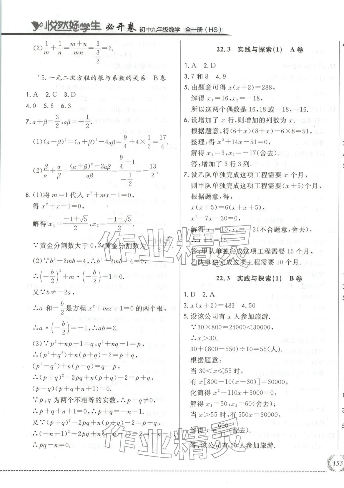 2025年悦然好学生必开卷九年级数学全一册华师大版长春专版 第9页