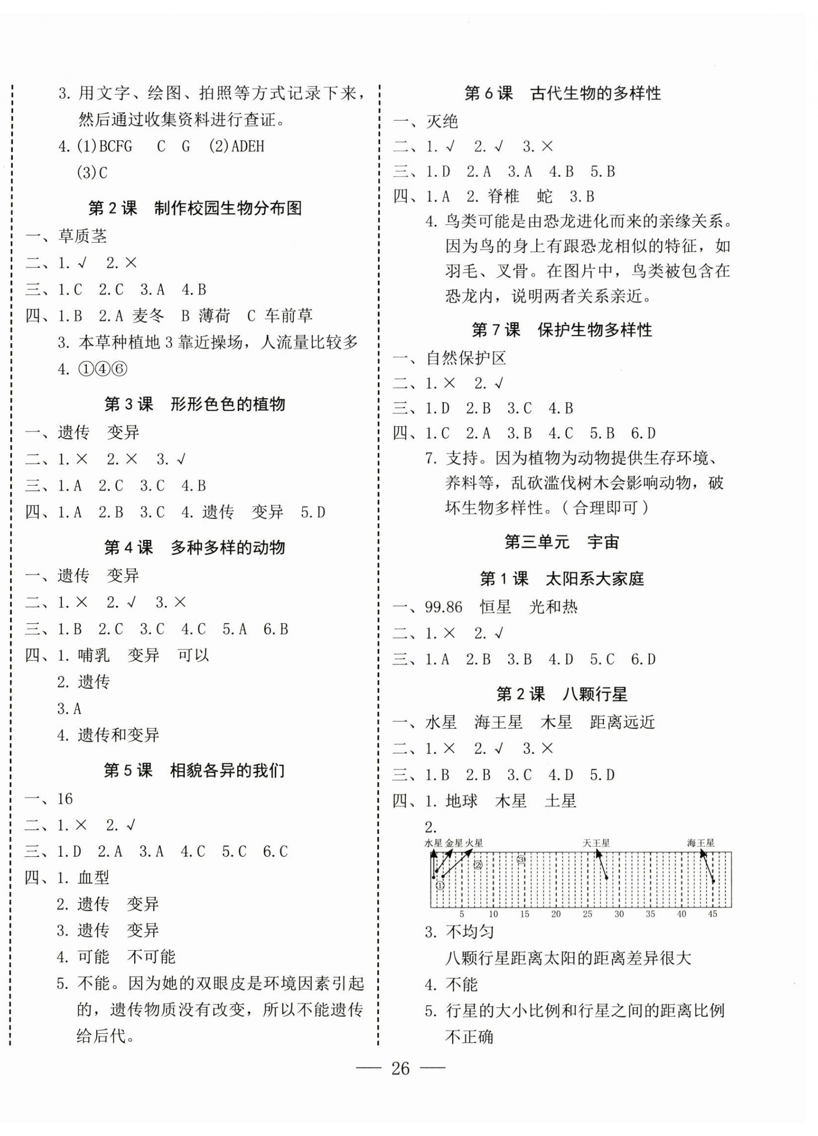 2025年科學(xué)速記大通關(guān)六年級下冊教科版 第2頁