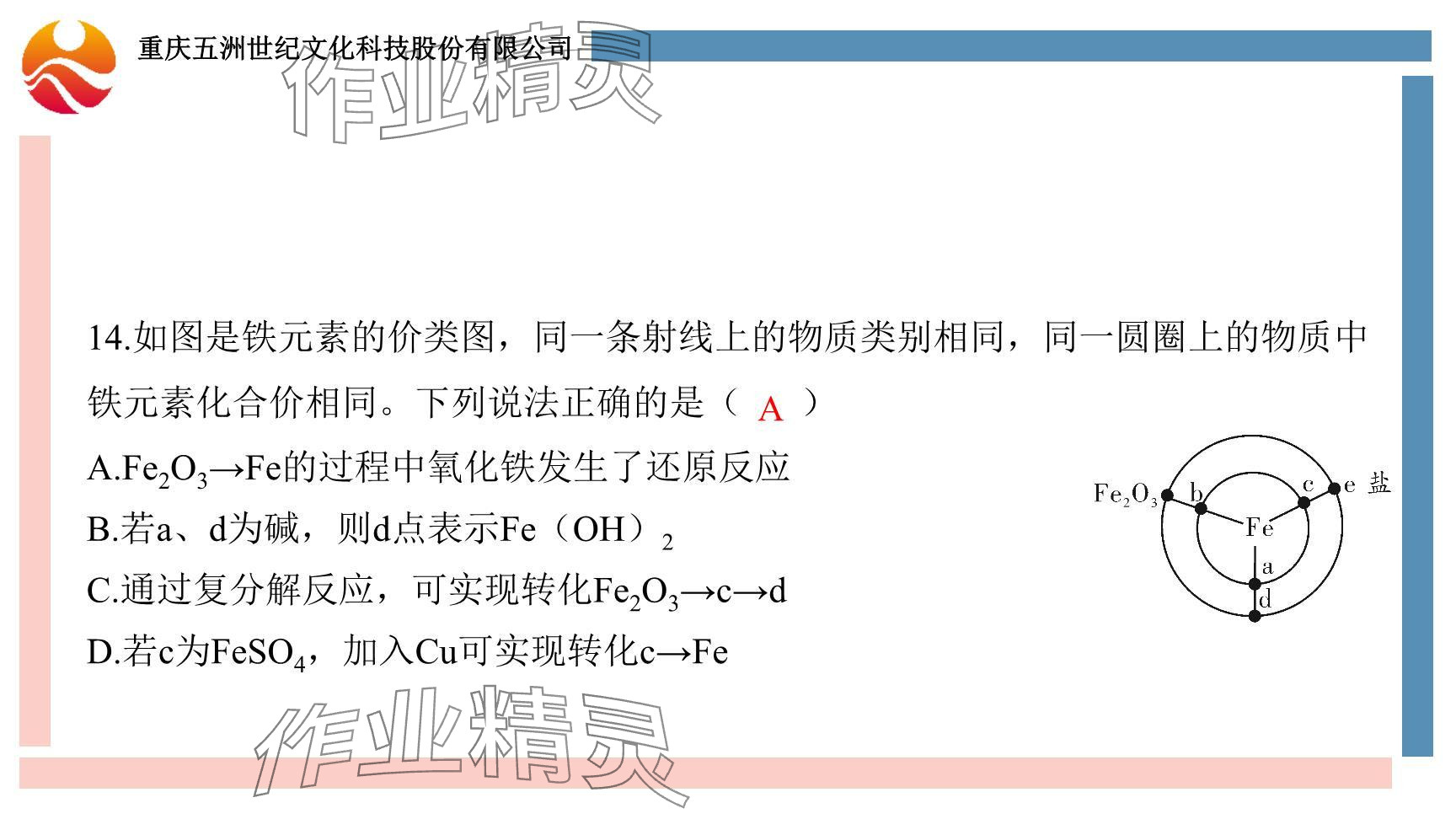 2024年重慶市中考試題分析與復(fù)習(xí)指導(dǎo)化學(xué) 參考答案第117頁