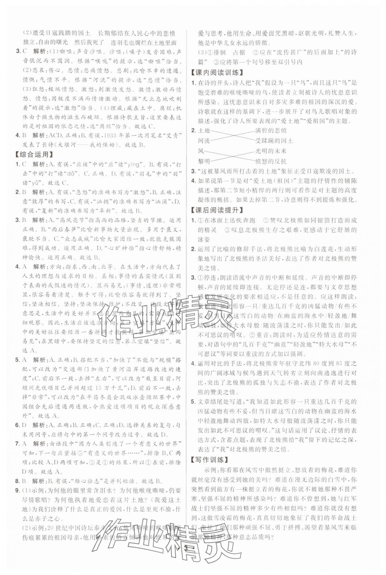 2024年初中新课标名师学案智慧大课堂九年级语文上册人教版 第3页