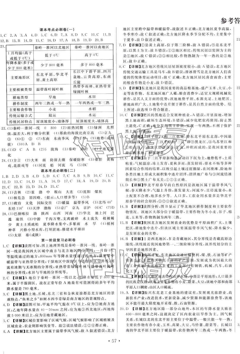 2024年黃岡學(xué)霸必刷卷八年級(jí)地理下冊(cè)人教版 第1頁(yè)