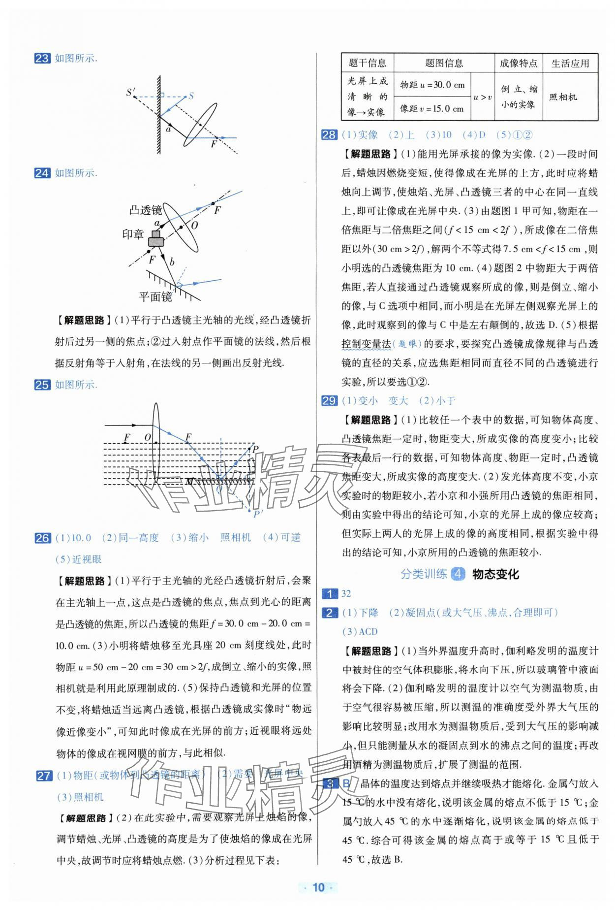 2024年金考卷中考真題分類訓(xùn)練物理 參考答案第9頁