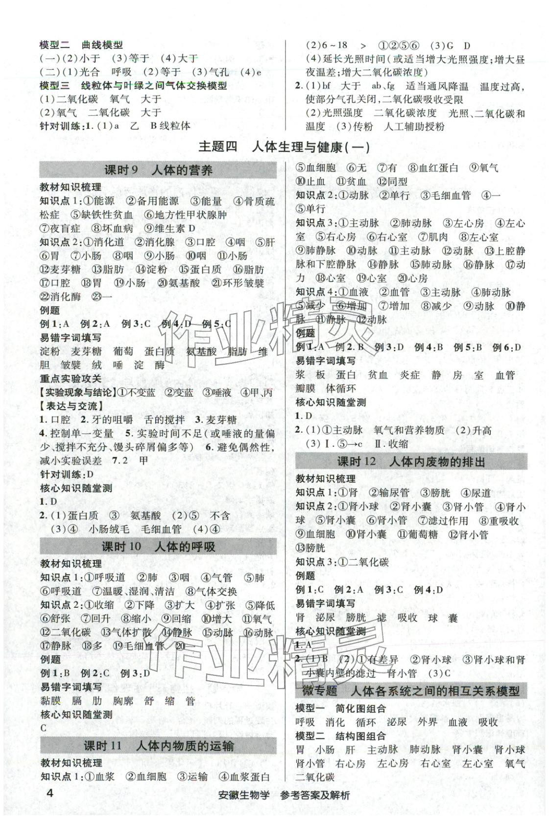 2026年安徽新中考生物 第3页