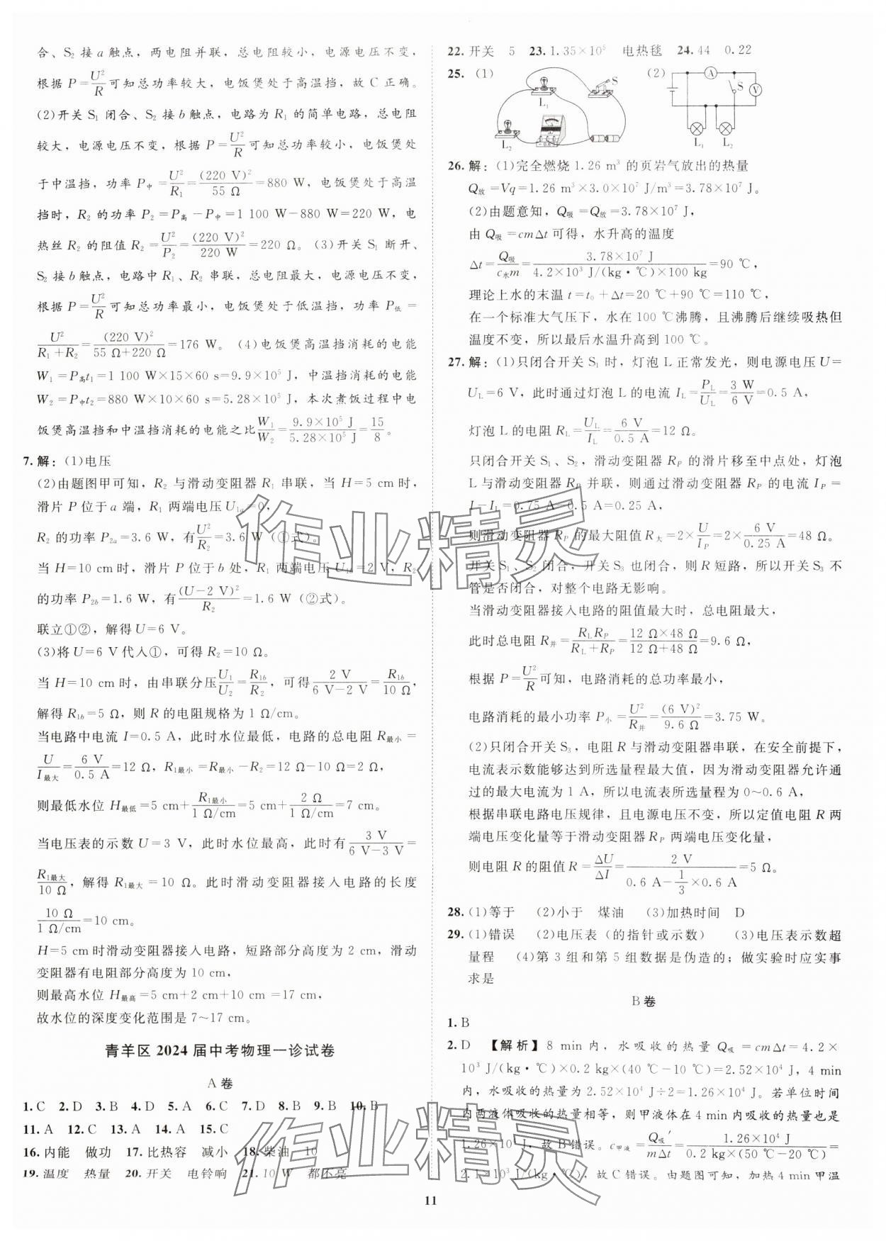 2025年初中学业水平考试应试指南物理&nbsp;第11页