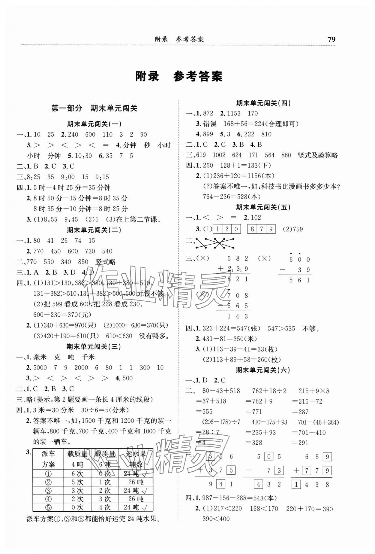 2024年黃岡小狀元滿分沖刺微測(cè)驗(yàn)三年級(jí)數(shù)學(xué)上冊(cè)人教版 第1頁(yè)