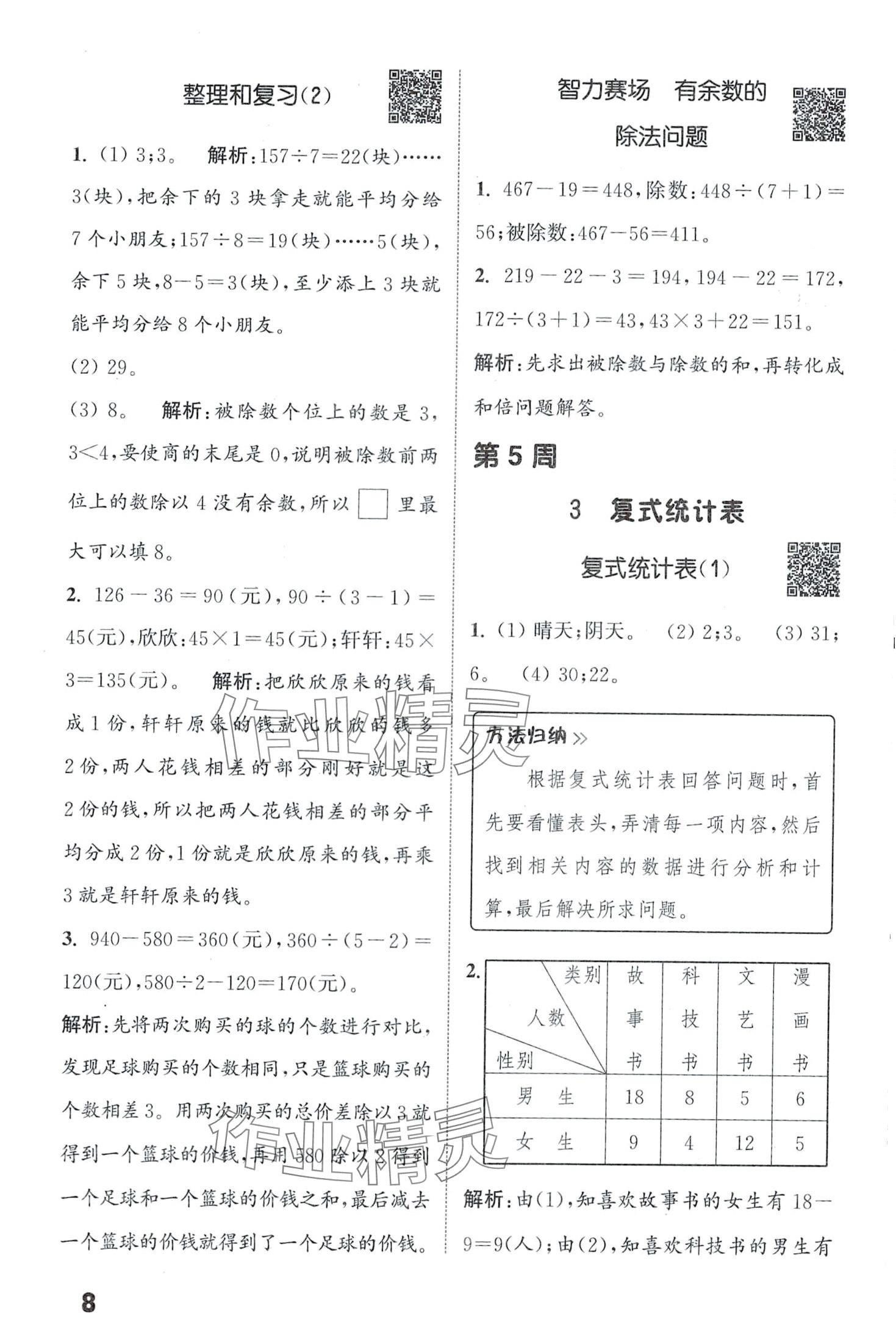 2024年通城學(xué)典提優(yōu)能手三年級數(shù)學(xué)下冊人教版 第8頁