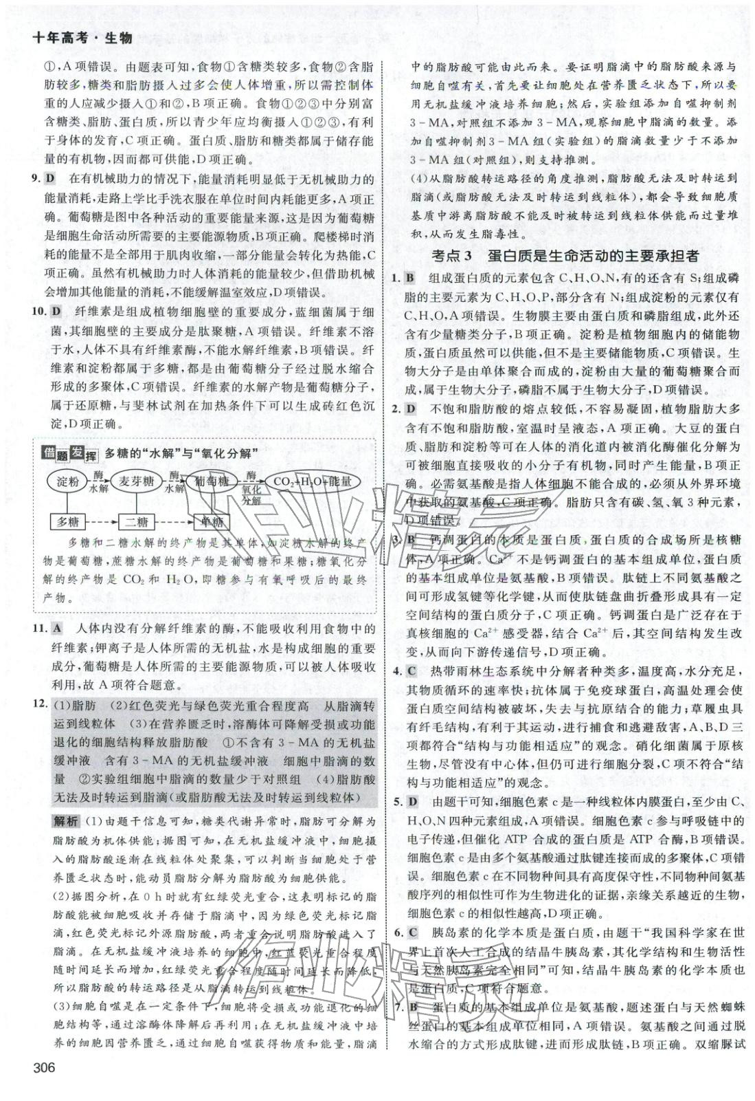 2026年十年高考生物&nbsp;第2页