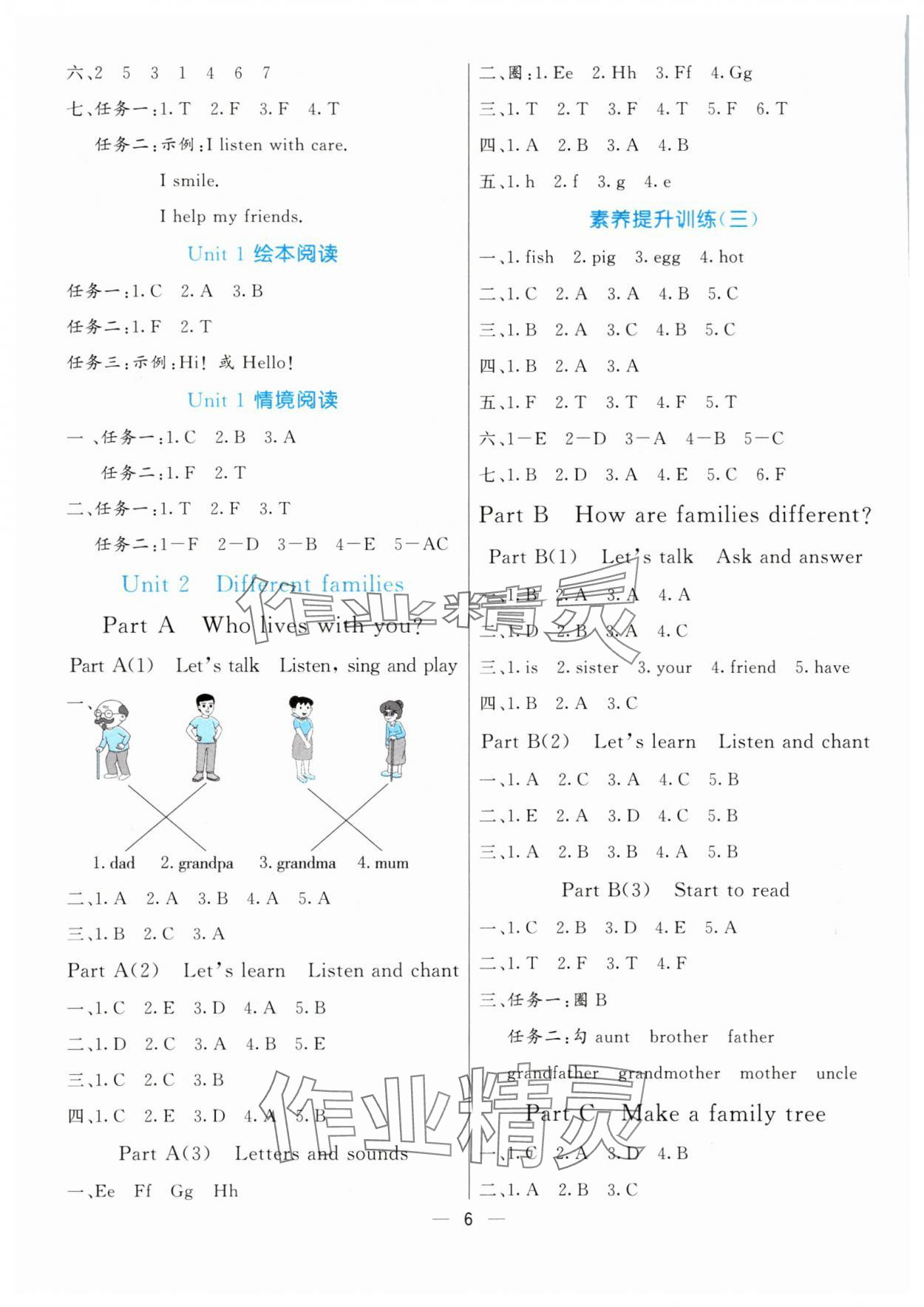 2025年亮點(diǎn)激活提優(yōu)天天練三年級(jí)英語上冊(cè)人教版 第6頁
