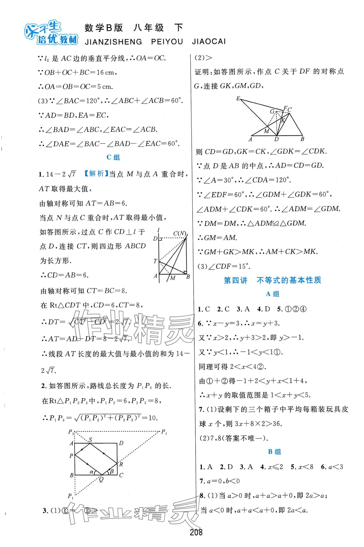 2024年尖子生培優(yōu)教材八年級(jí)數(shù)學(xué)下冊(cè)北師大版B版 第8頁