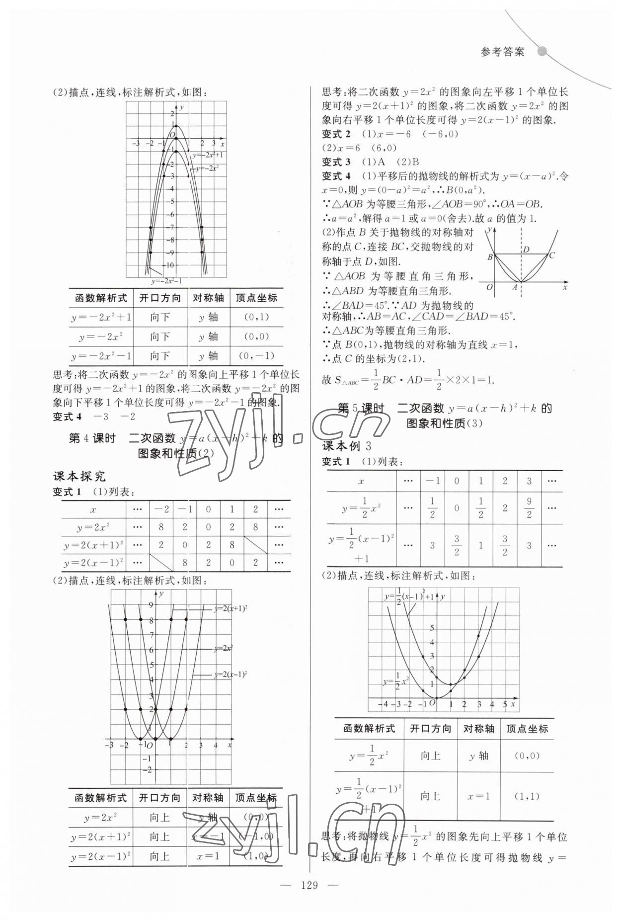 2023年例題變式九年級數學全一冊人教版 第5頁