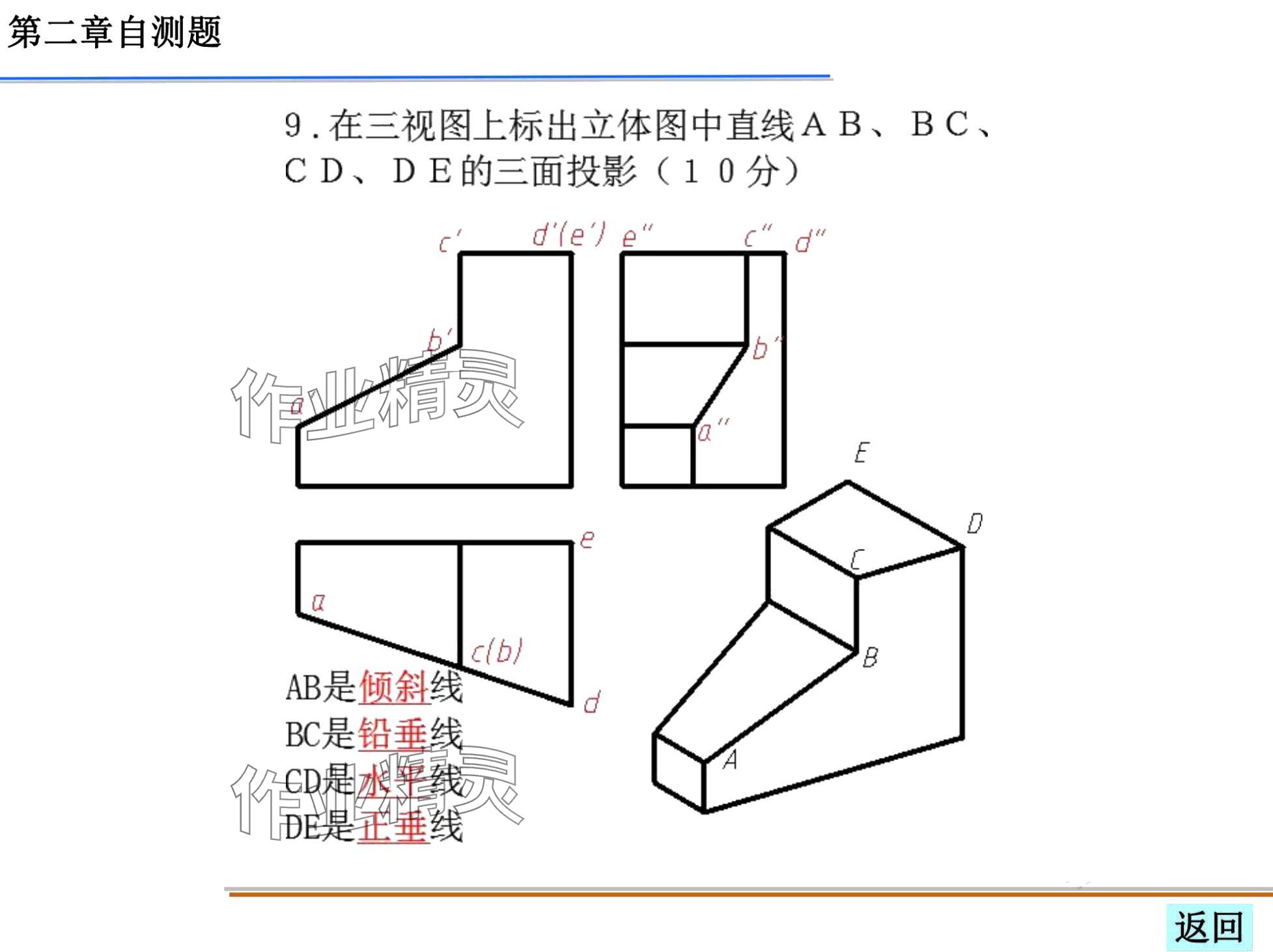 2024年机械制图习题集&nbsp;第80页