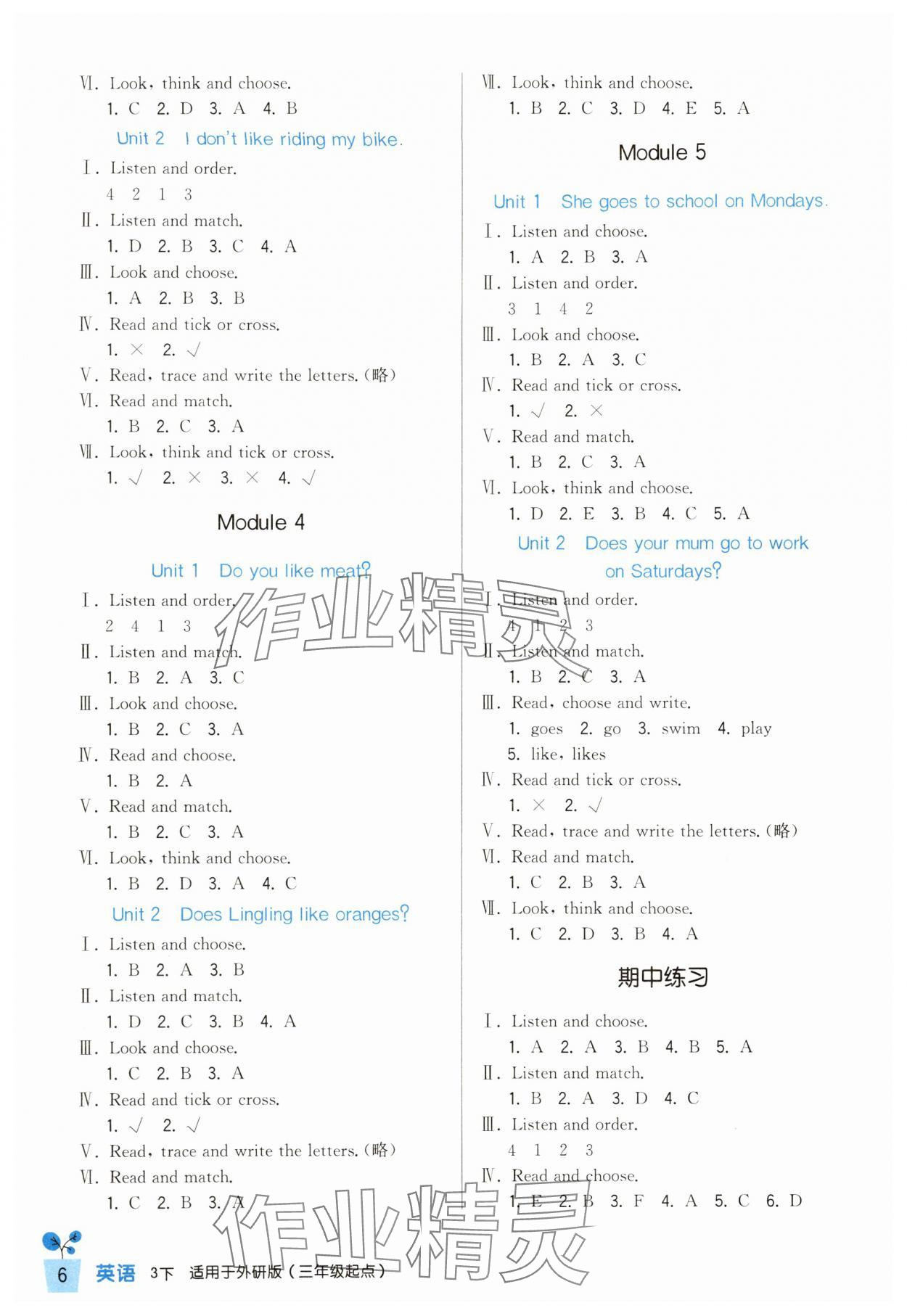 2024年小學(xué)生學(xué)習(xí)實(shí)踐園地三年級(jí)英語下冊(cè)外研版 第2頁