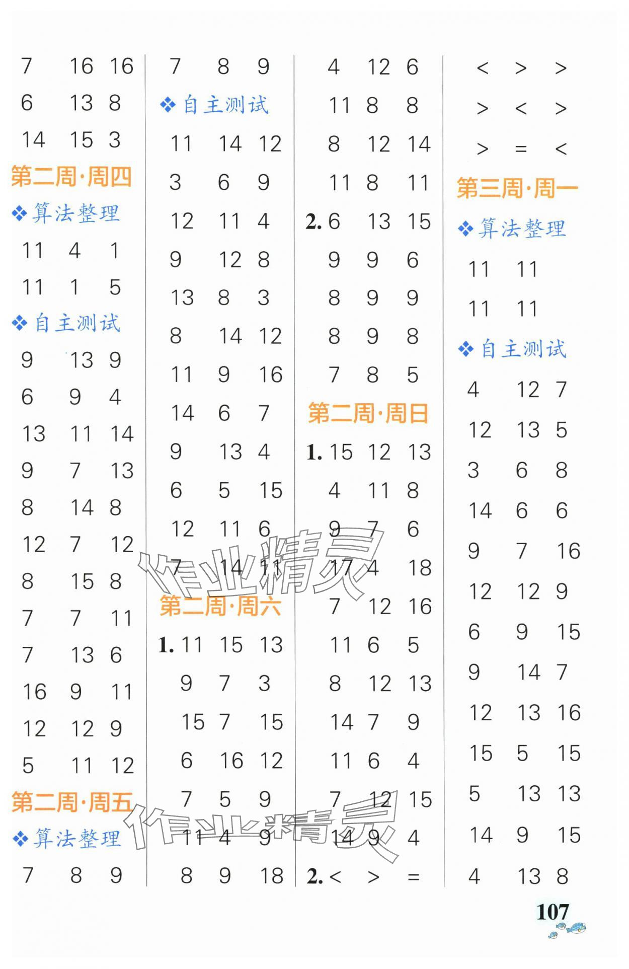 2025年小學(xué)學(xué)霸天天計(jì)算一年級(jí)下冊(cè)蘇教版 第3頁(yè)