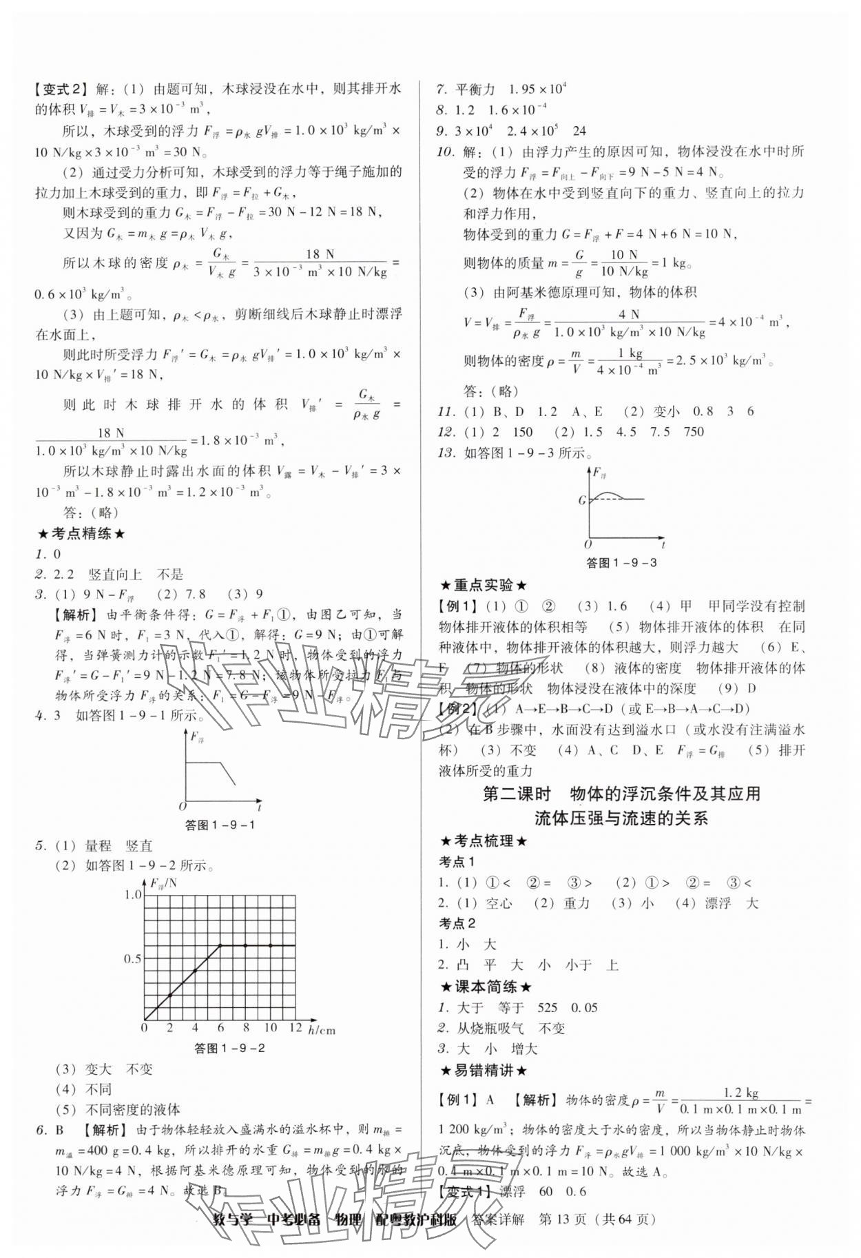 2024年教與學(xué)中考必備物理滬粵版 第13頁