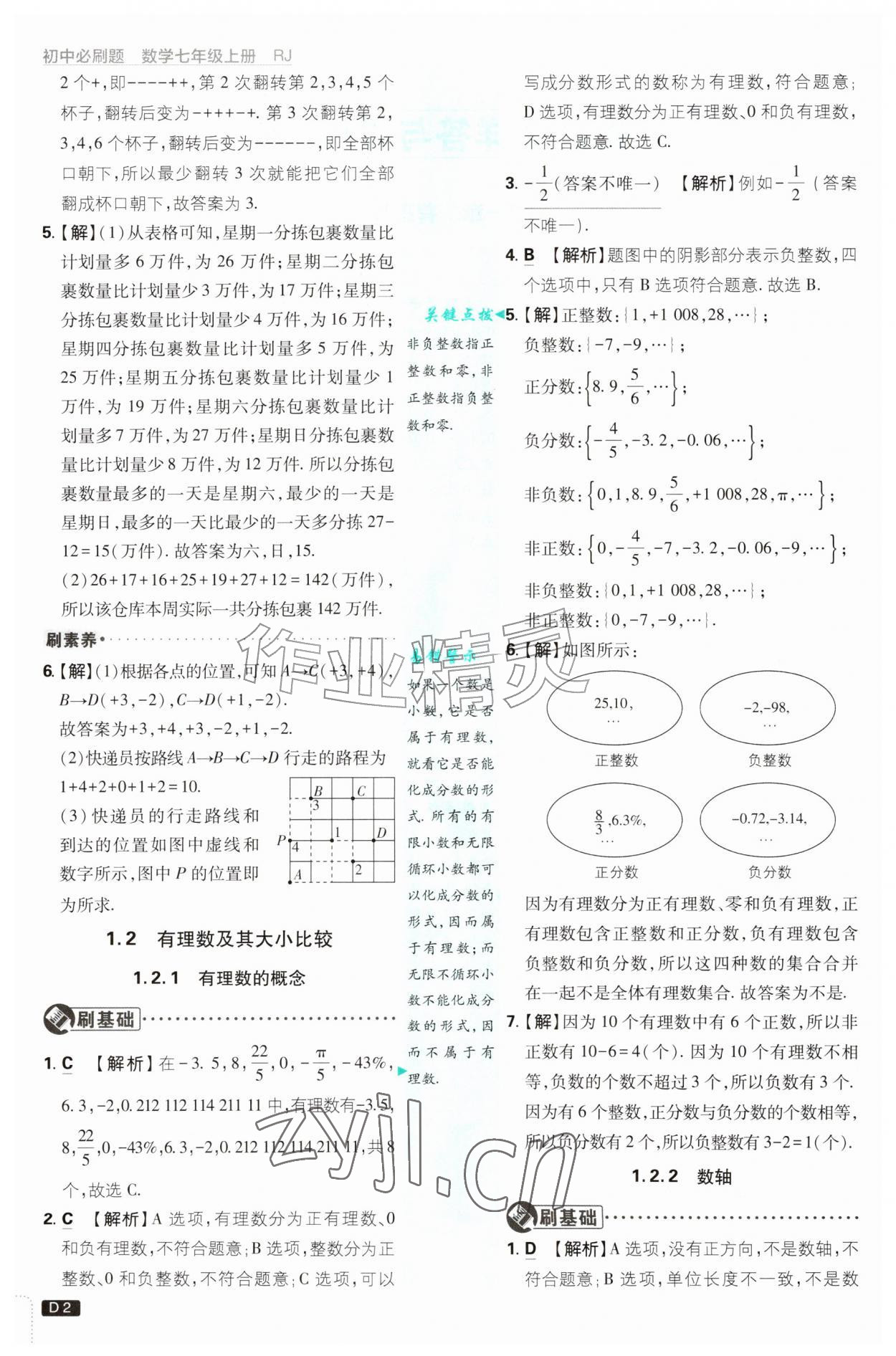 2026年初中必刷题七年级数学上册人教版&nbsp;第2页