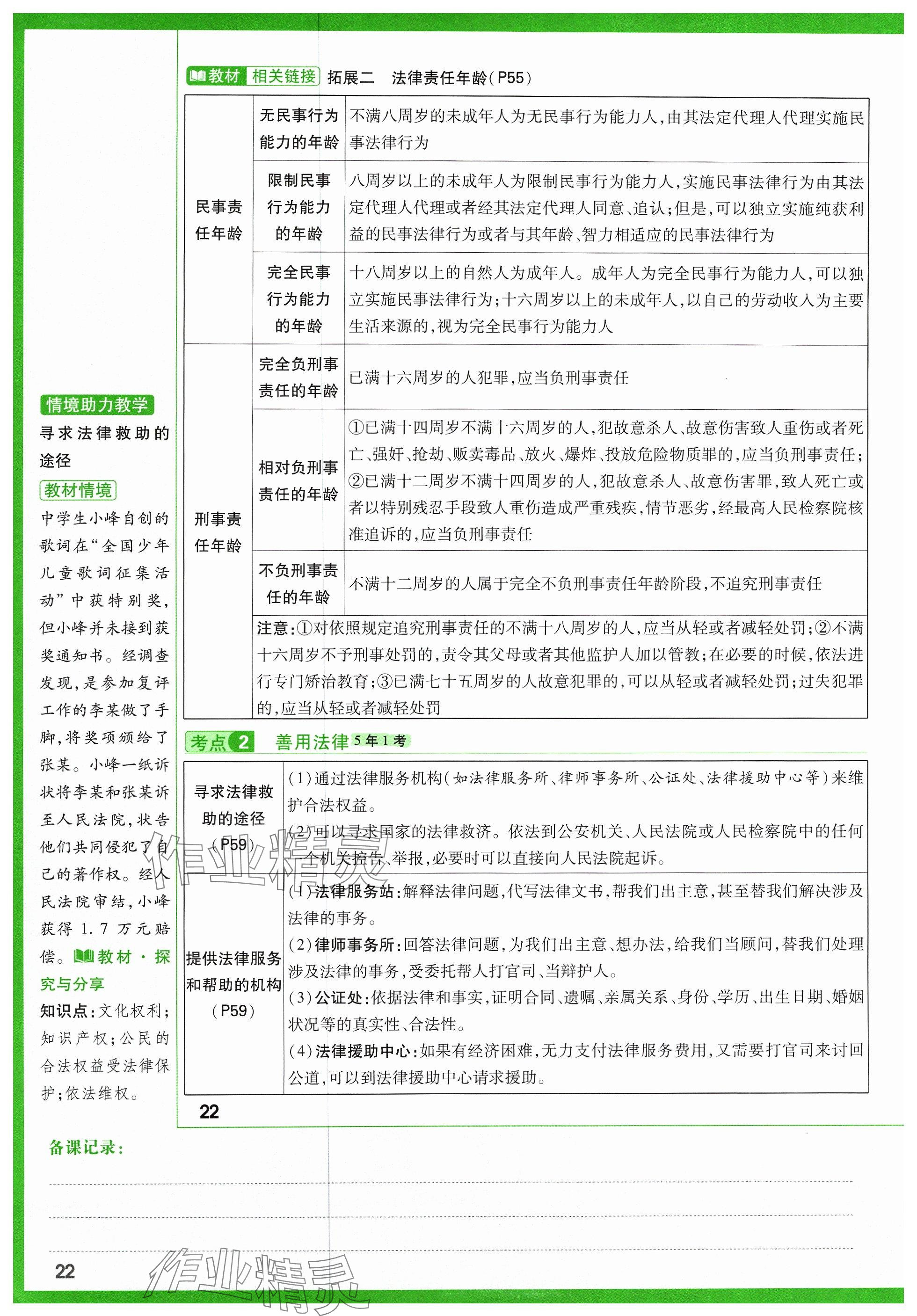 2024年萬(wàn)唯中考試題研究道德與法治山西專版 參考答案第32頁(yè)