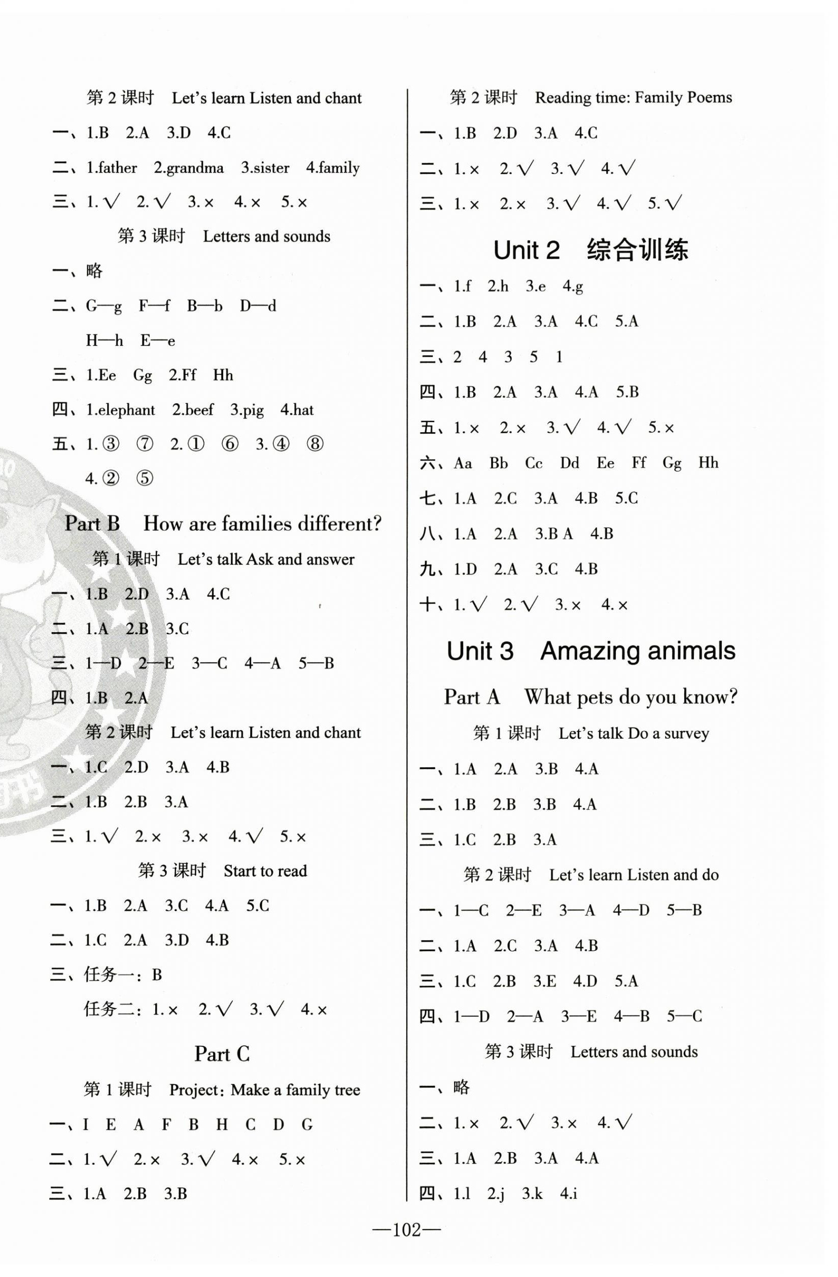 2026年黄冈金牌之路练闯考三年级英语上册人教版&nbsp;第2页