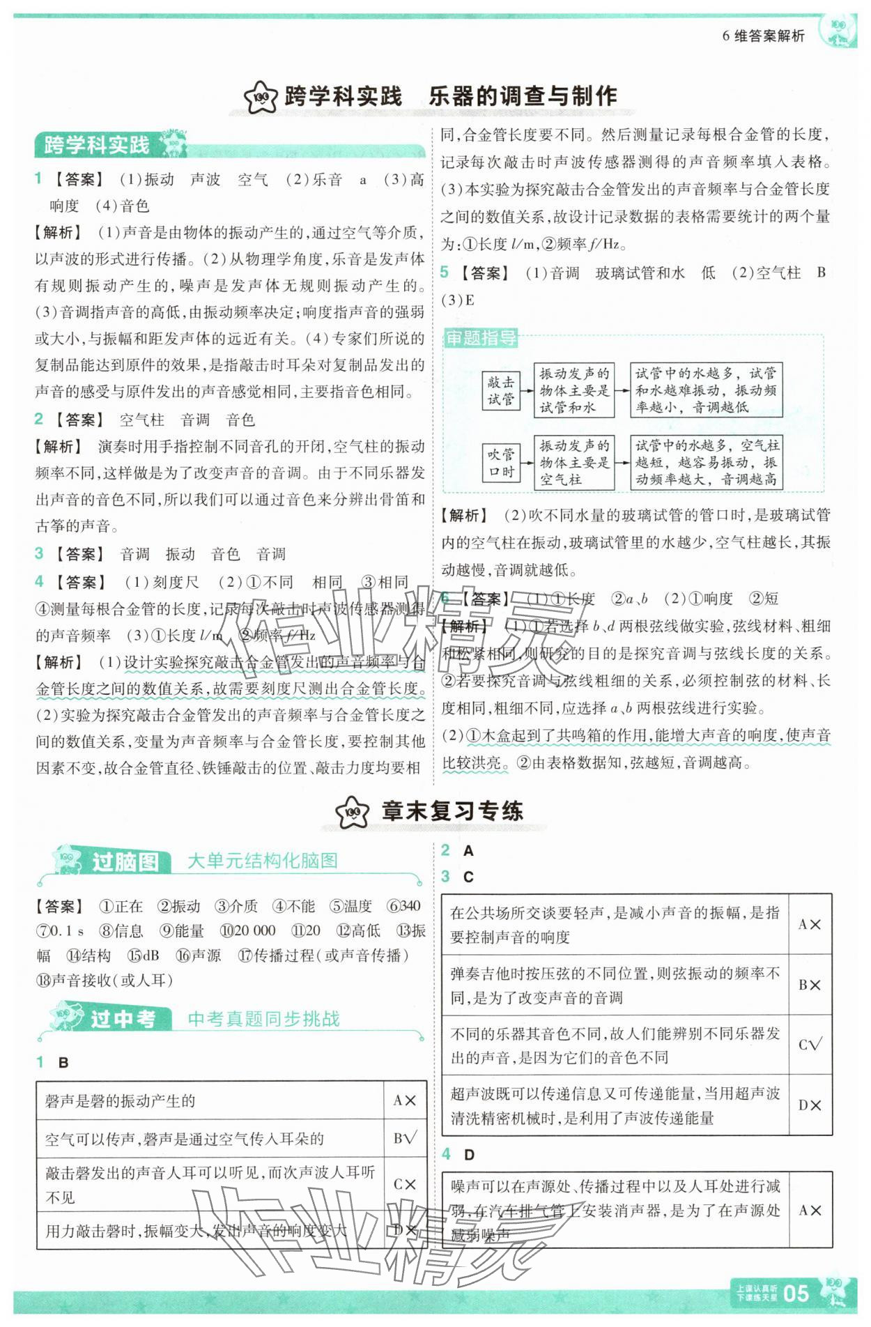 2025年一遍過八年級物理上冊蘇科版 第5頁