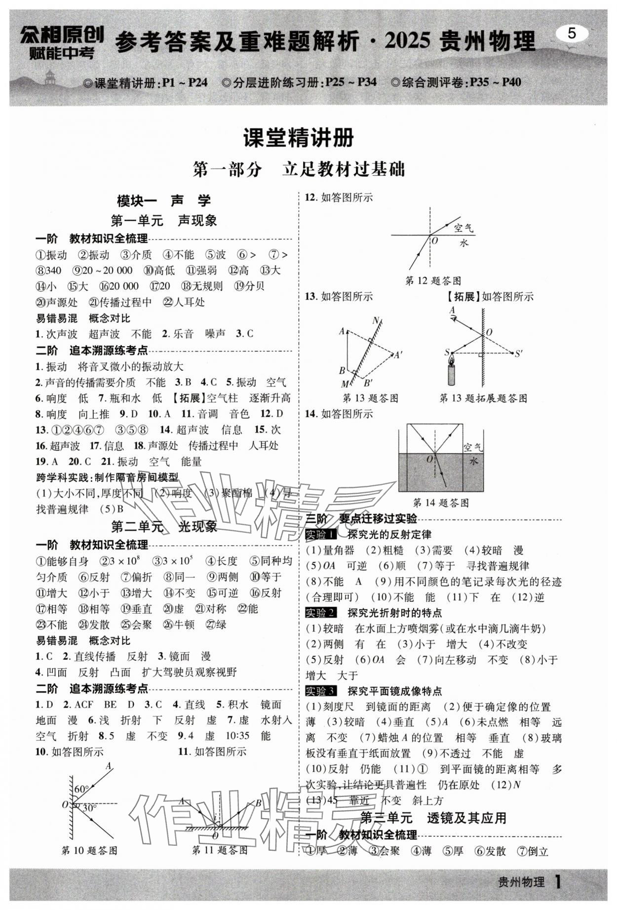 2025年眾相原創(chuàng)賦能中考物理中考貴州專版 第1頁