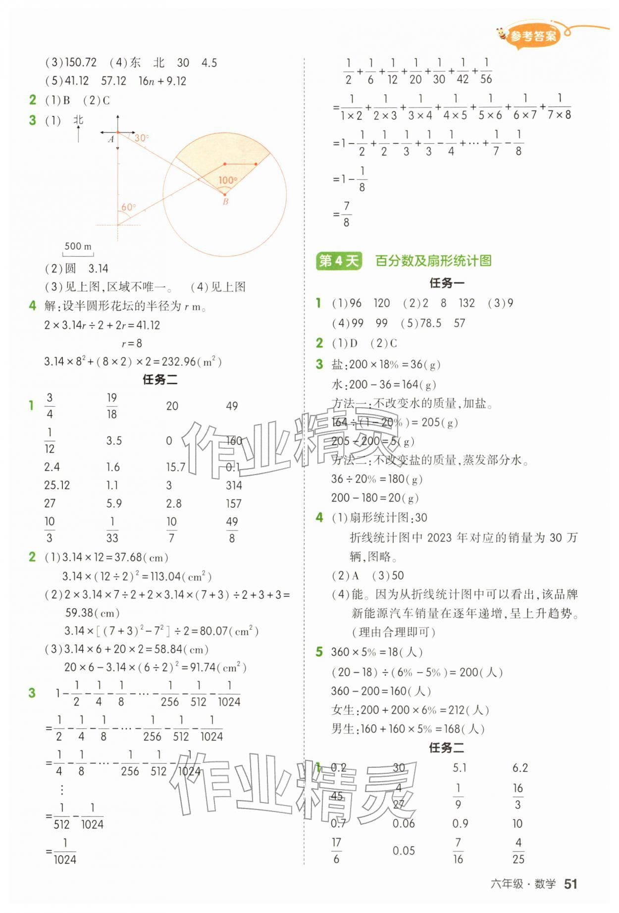 2026年狀元成才路寒假預(yù)備六年級數(shù)學(xué)人教版&nbsp;參考答案第3頁