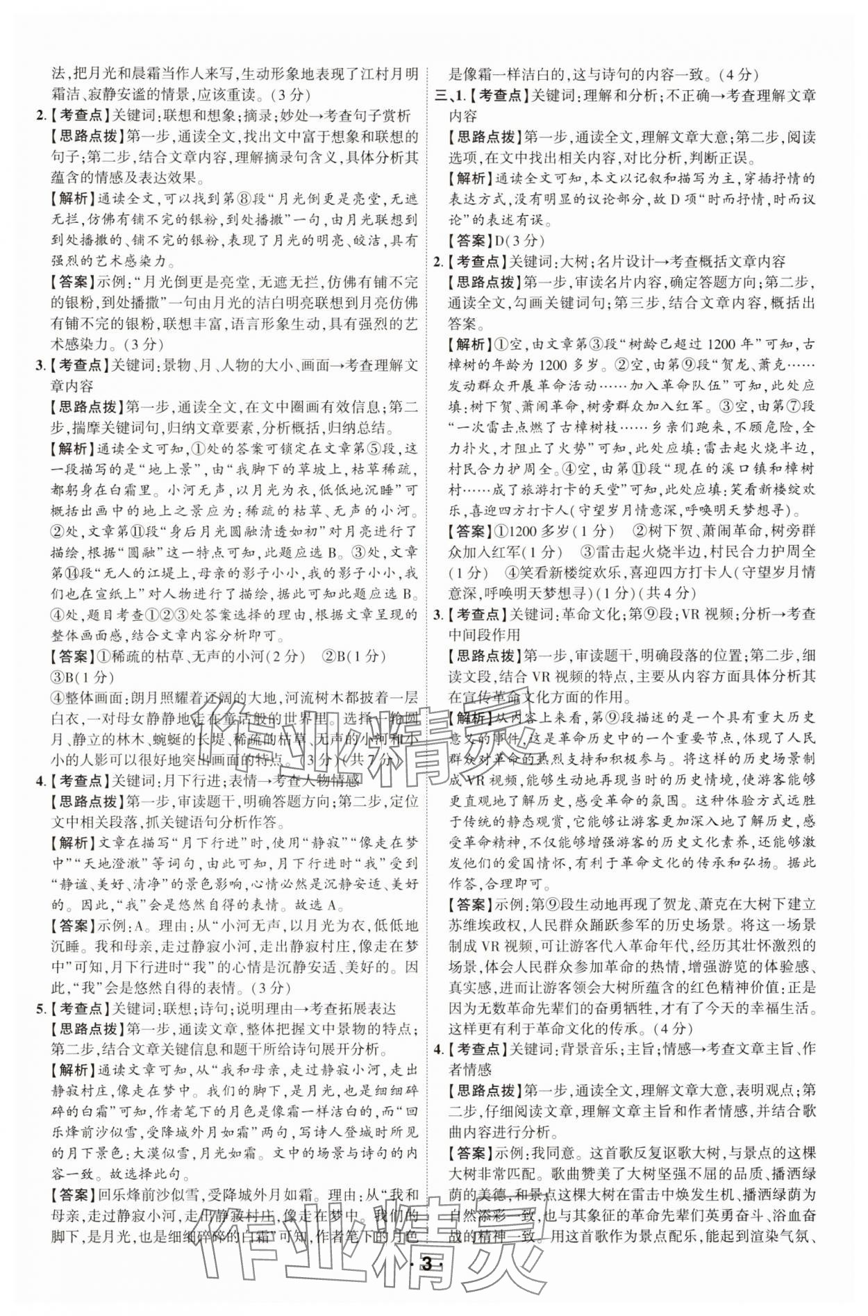 2025年领扬阅读现代文技能训练七年级语文 第2页