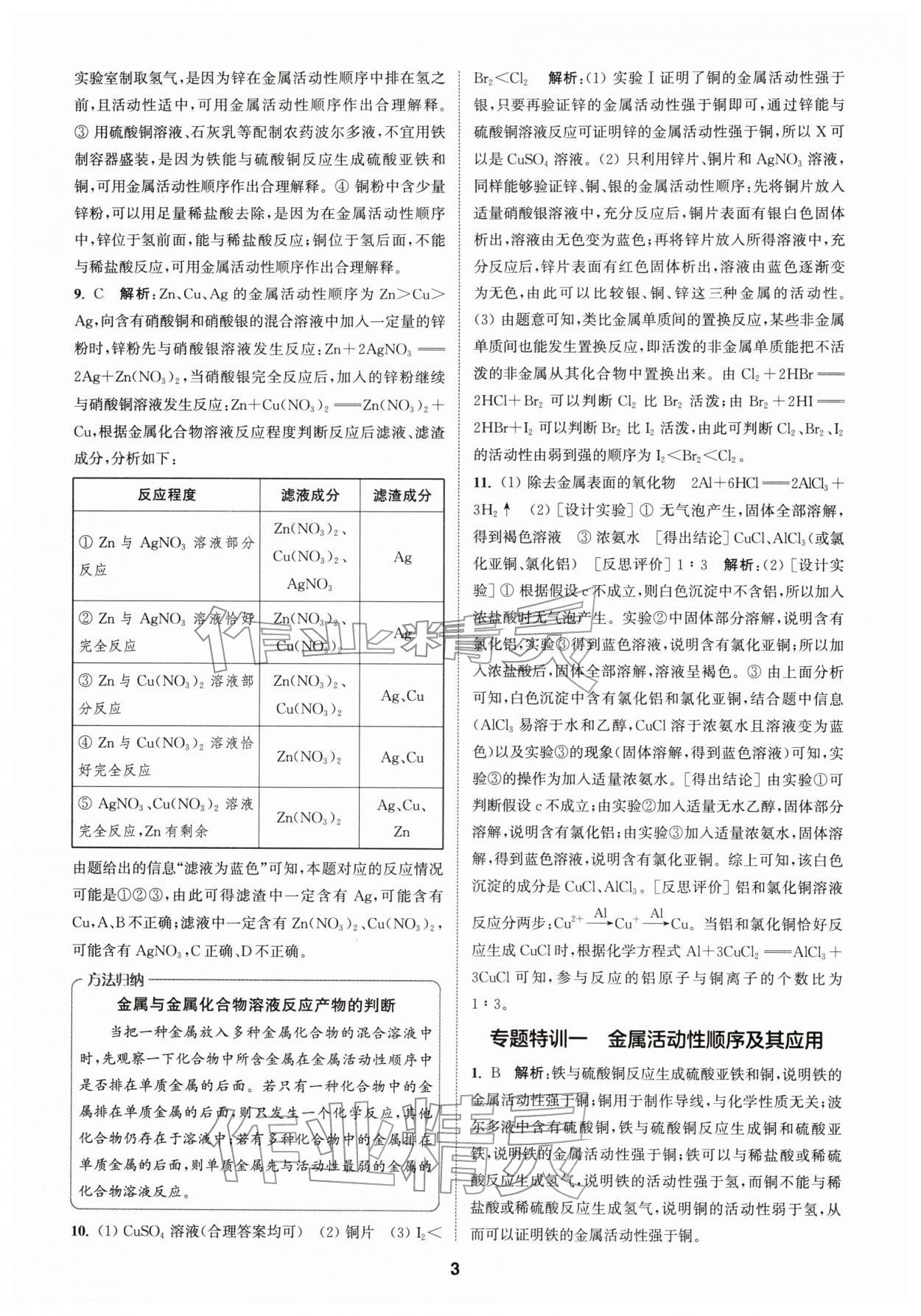 2026年拔尖特训九年级化学下册人教版&nbsp;第3页