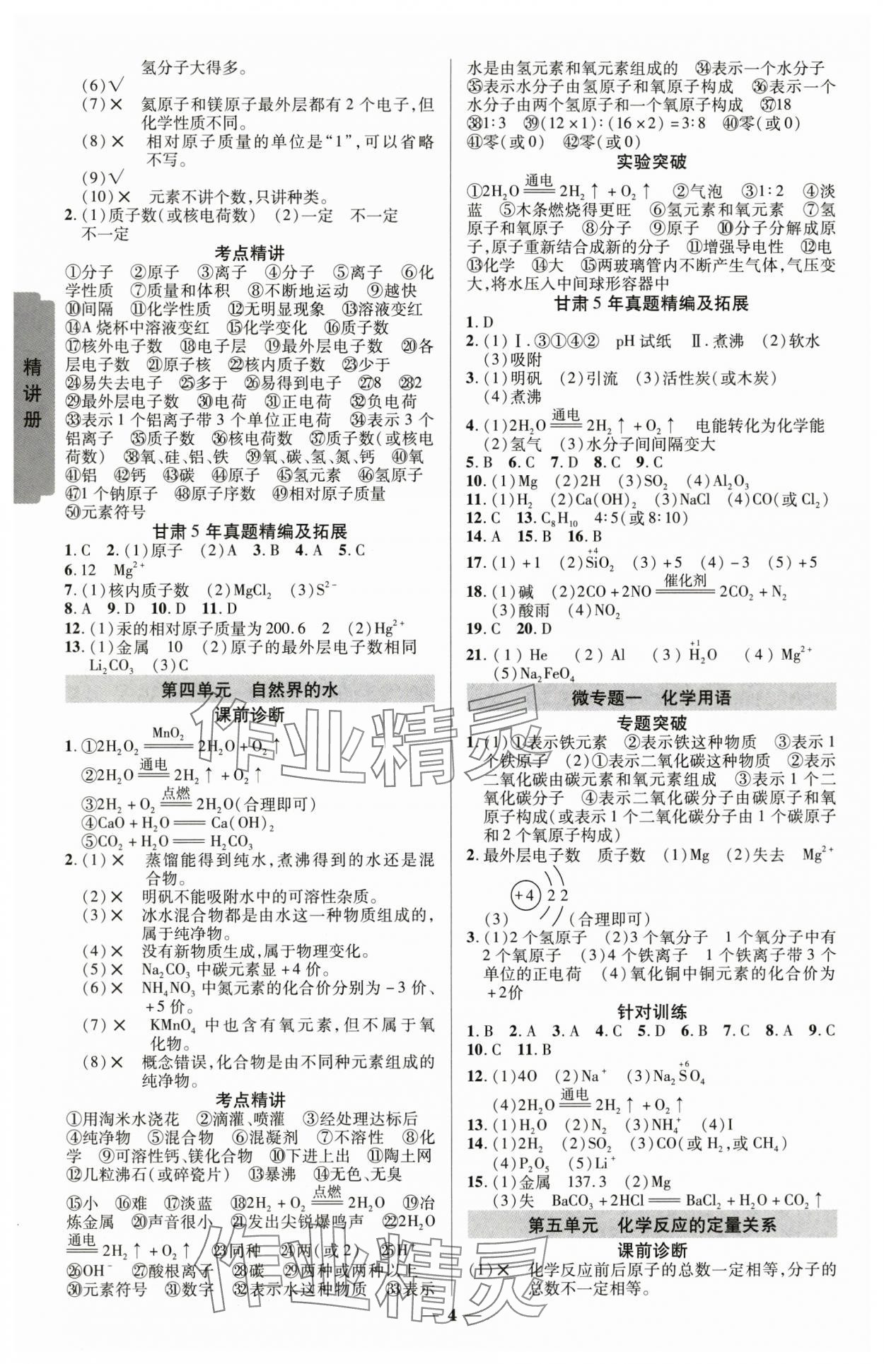 2025年練客中考提優(yōu)方案化學(xué)甘肅專版 第3頁