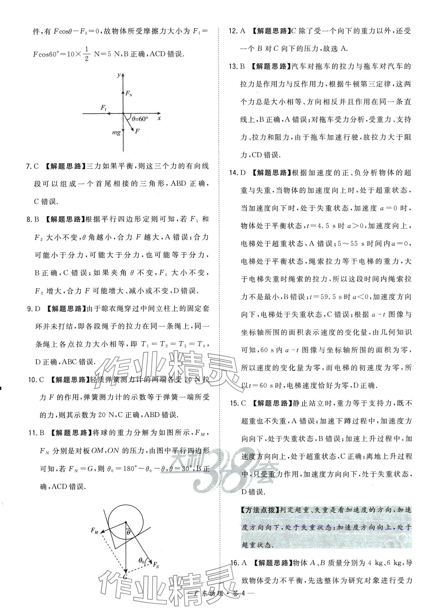 2024年天利38套學(xué)業(yè)水平考試高中物理廣東專版 第4頁(yè)