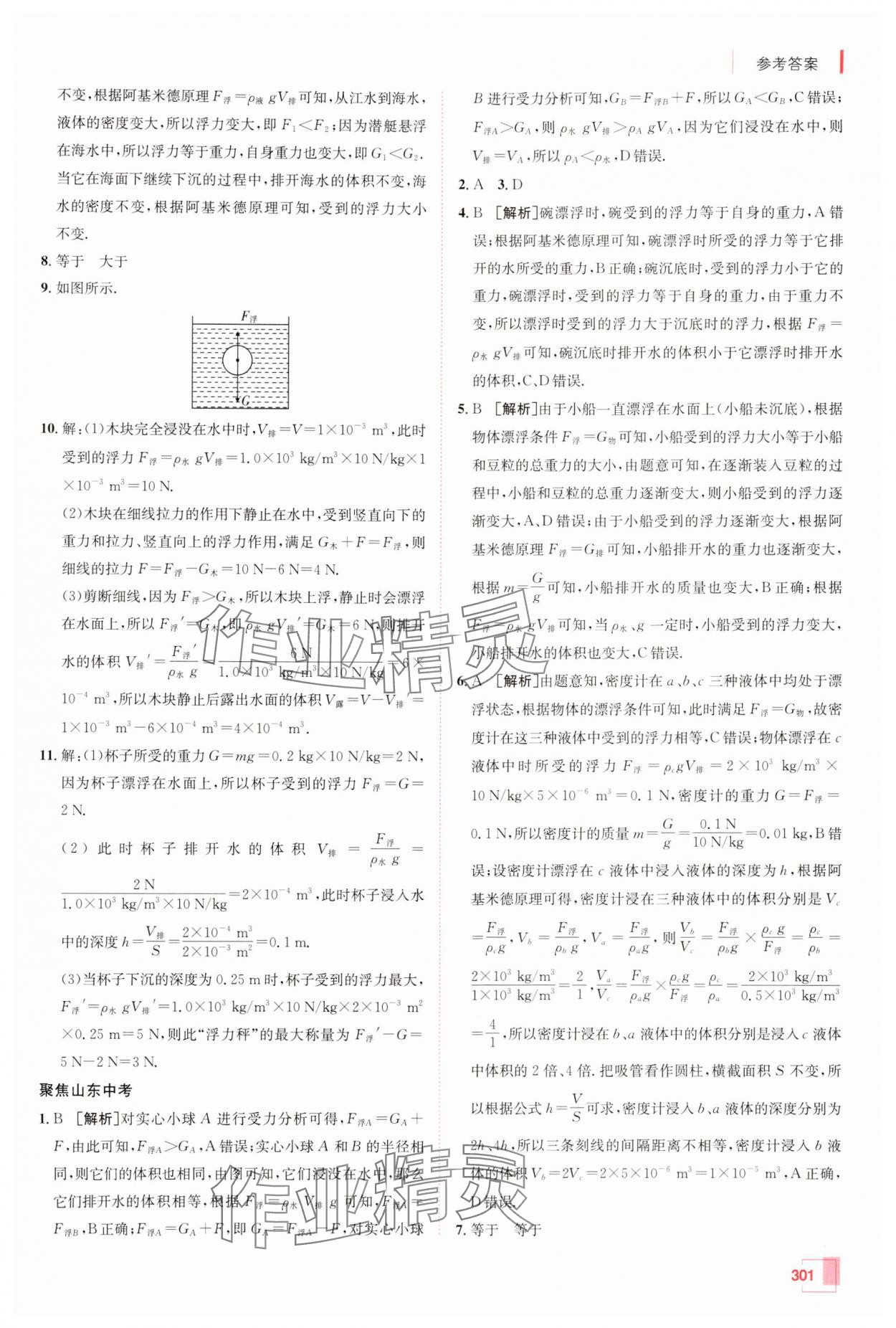 2025年升學(xué)錦囊物理山東專版&nbsp;參考答案第21頁