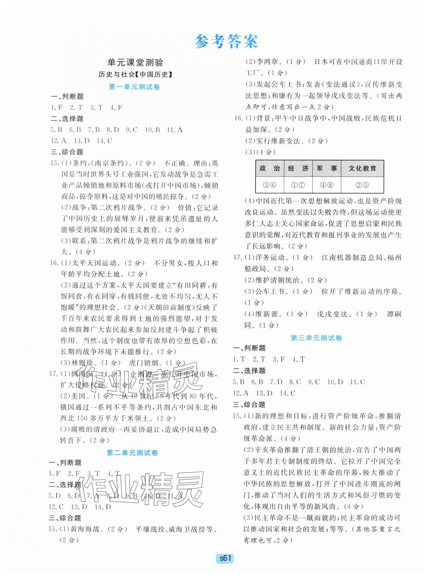 2025年初中全程阶段测评卷八年级历史与社会道德与法治上册人教版 第1页