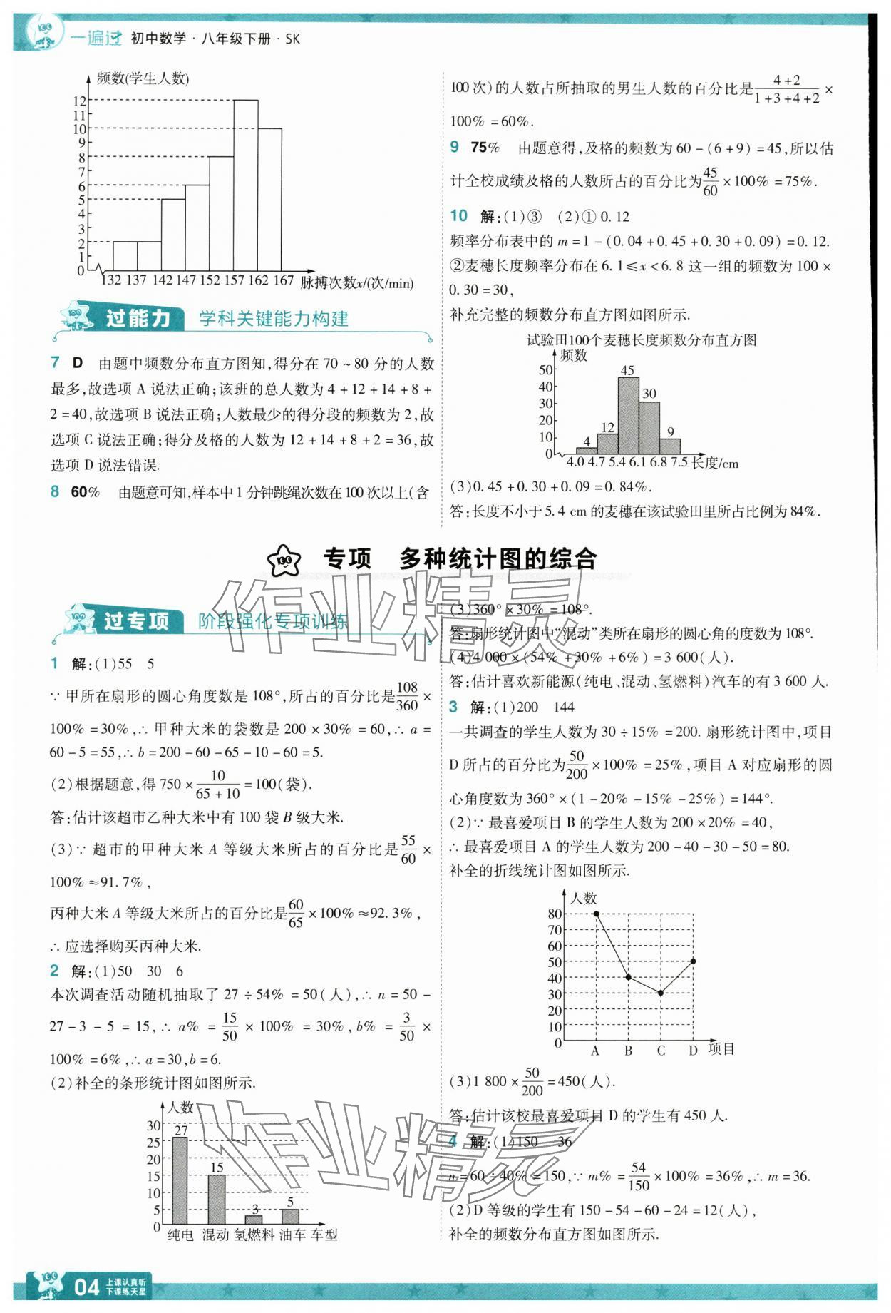 2025年一遍過八年級數(shù)學下冊蘇科版 參考答案第4頁