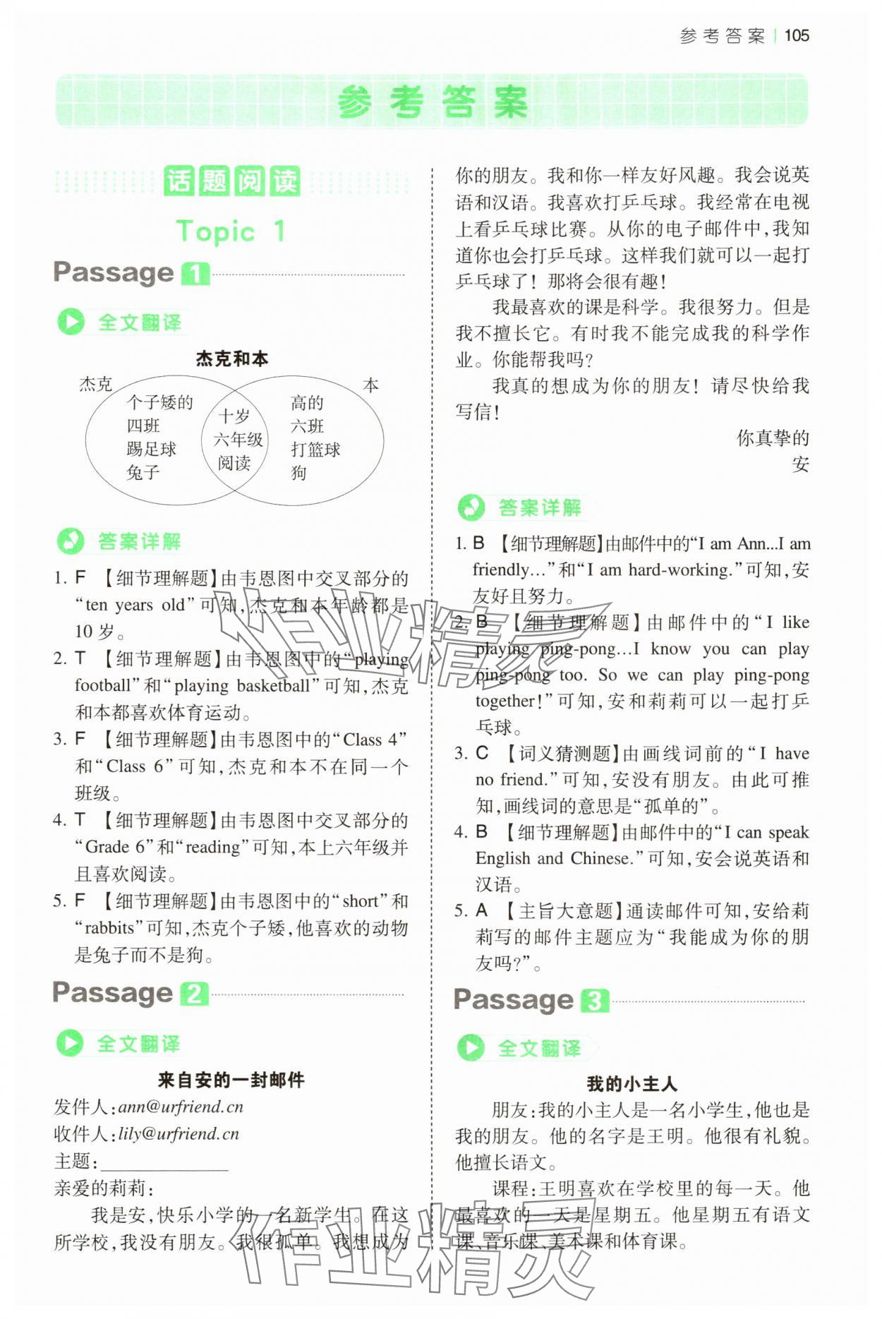 2025年一本小學英語閱讀真題80篇五年級 第1頁