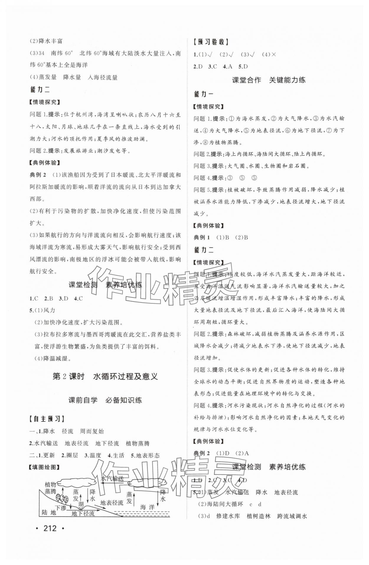 2025年同步練習冊山東人民出版社高中地理必修第一冊魯教版A 參考答案第6頁