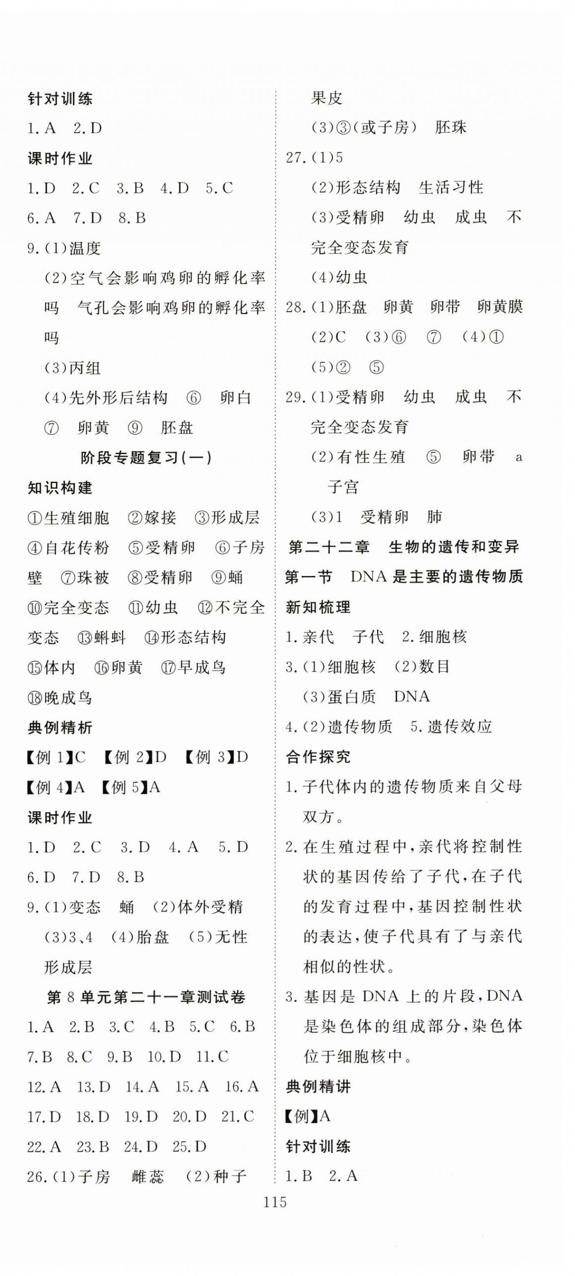 2025年351高效课堂导学案八年级生物下册苏教版 第3页